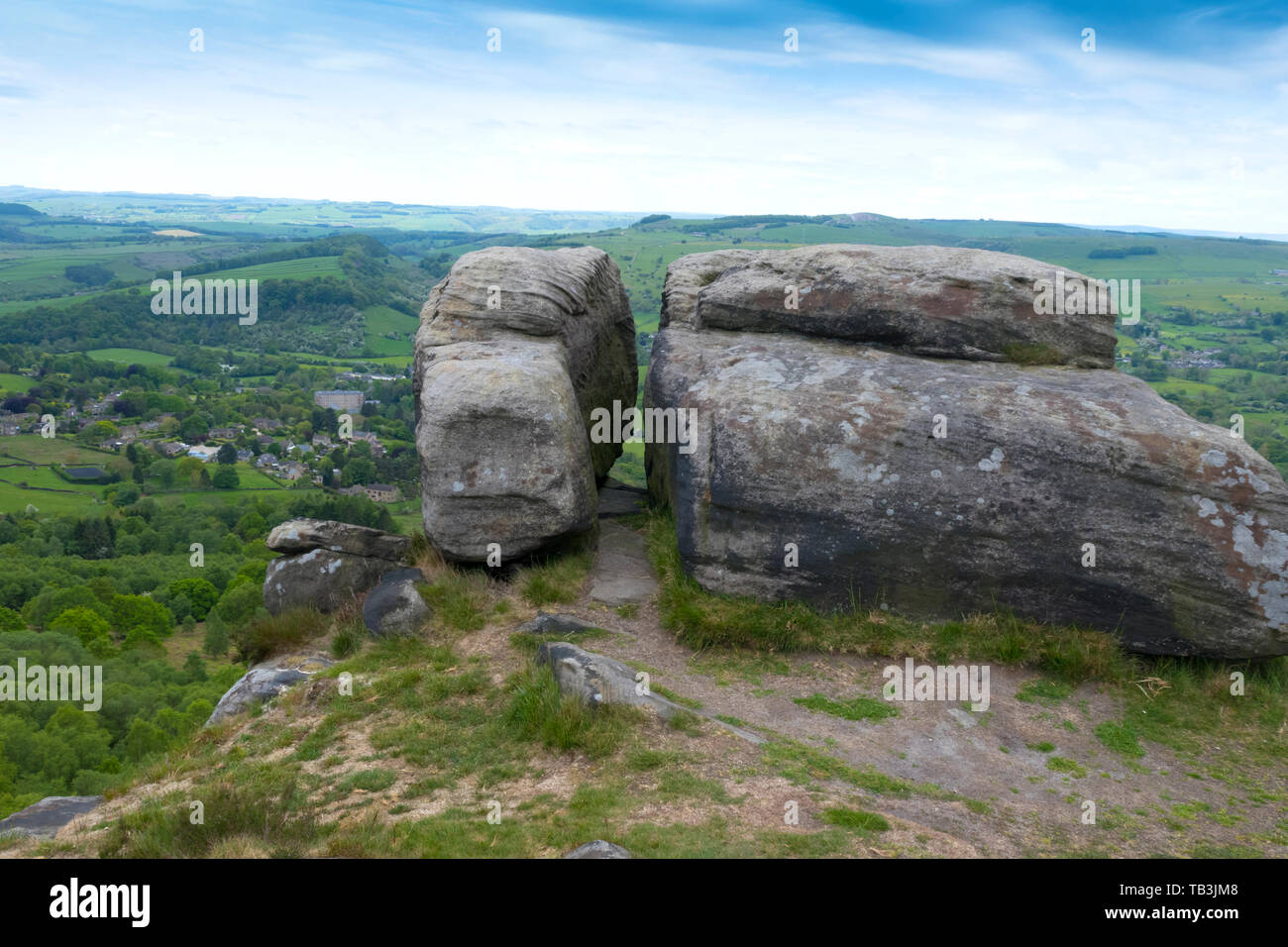 Bordo Curbar Hathersage DERBYSHIRE REGNO UNITO Foto Stock