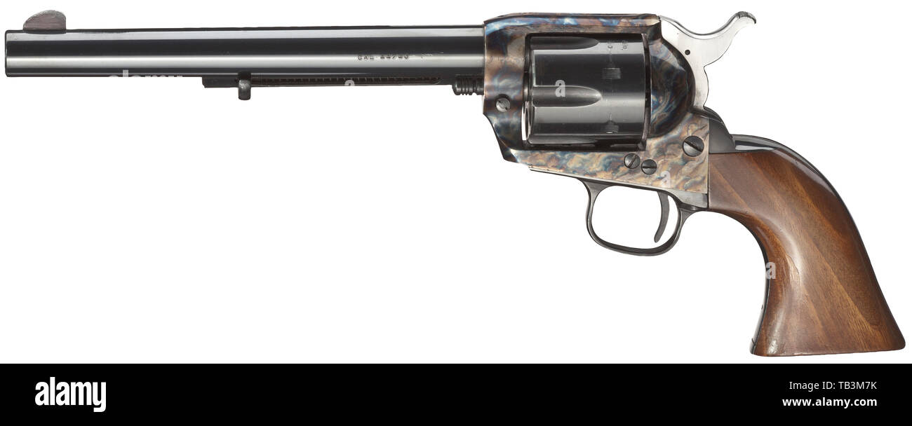 Armi di piccolo calibro rivoltelle, Colt Frontier Six-Shooter 1873, calibro .357 Magnum, repica, armi Jager, Italia, settanta, Additional-Rights-Clearance-Info-Not-Available Foto Stock