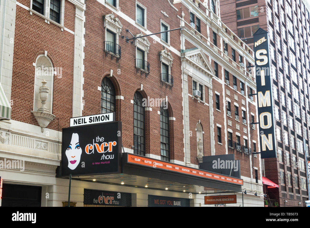 Cher Show al Neil Simon Theatre di Times Square NYC, STATI UNITI D'AMERICA Foto Stock