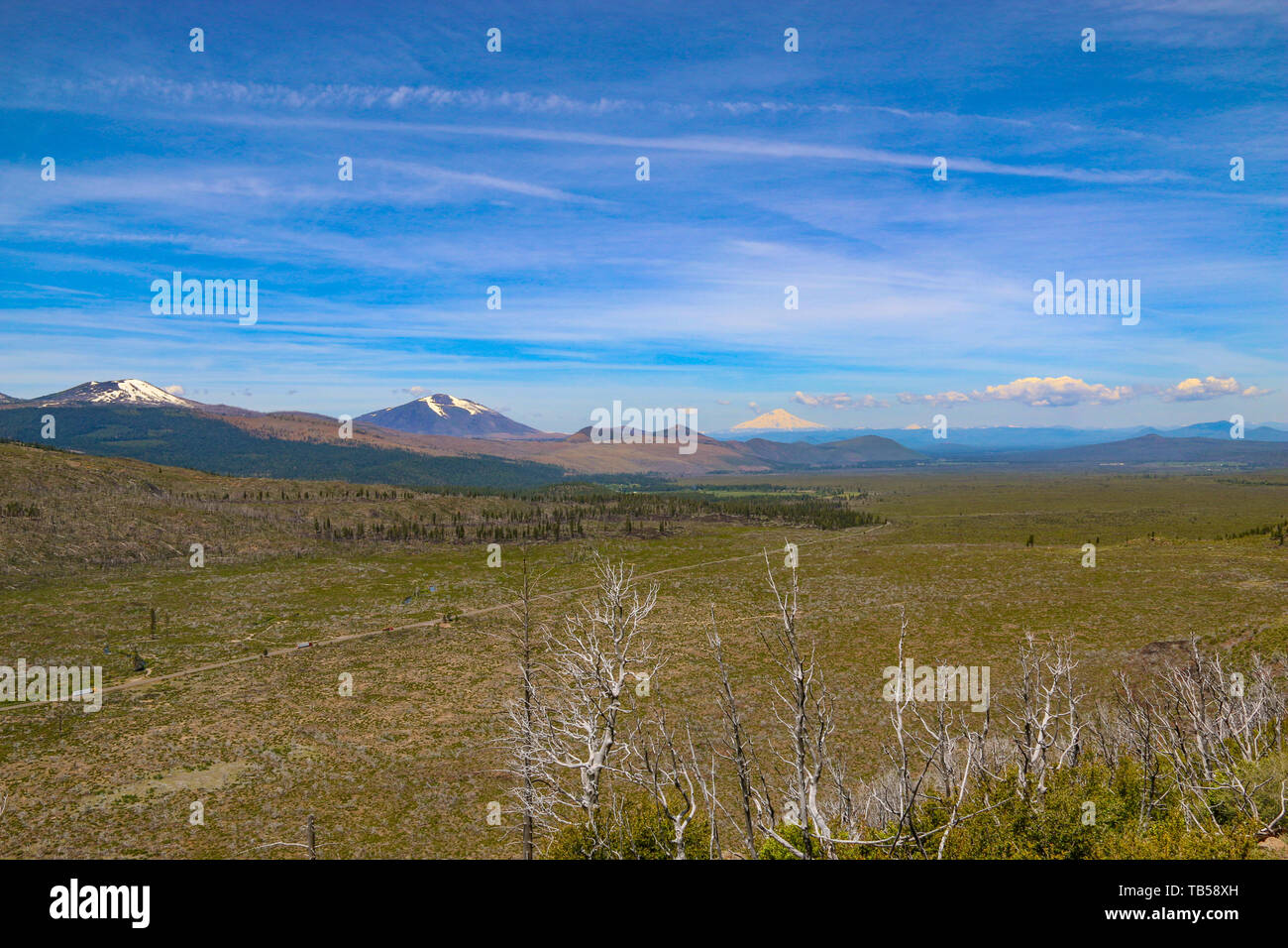 Hat Creek Rim Punto Panoramico, CALIFORNIA, STATI UNITI D'AMERICA Foto Stock