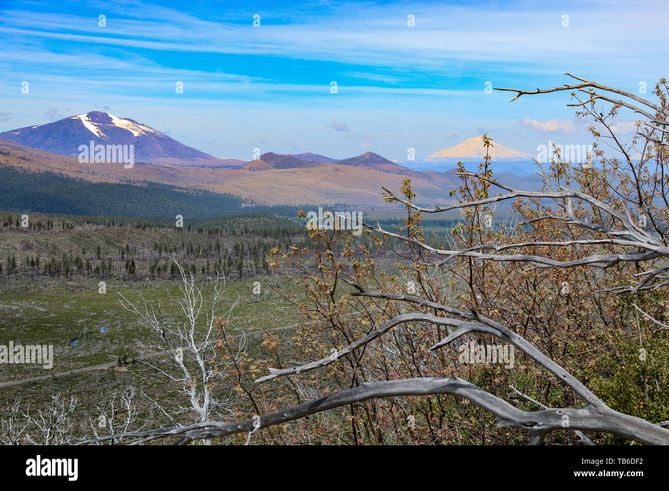 Hat Creek Rim Punto Panoramico, CALIFORNIA, STATI UNITI D'AMERICA Foto Stock