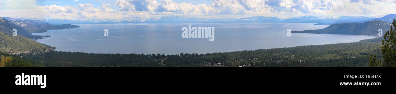Crystal Bay dal Monte Rosa, Lake Tahoe, Nevada Foto Stock