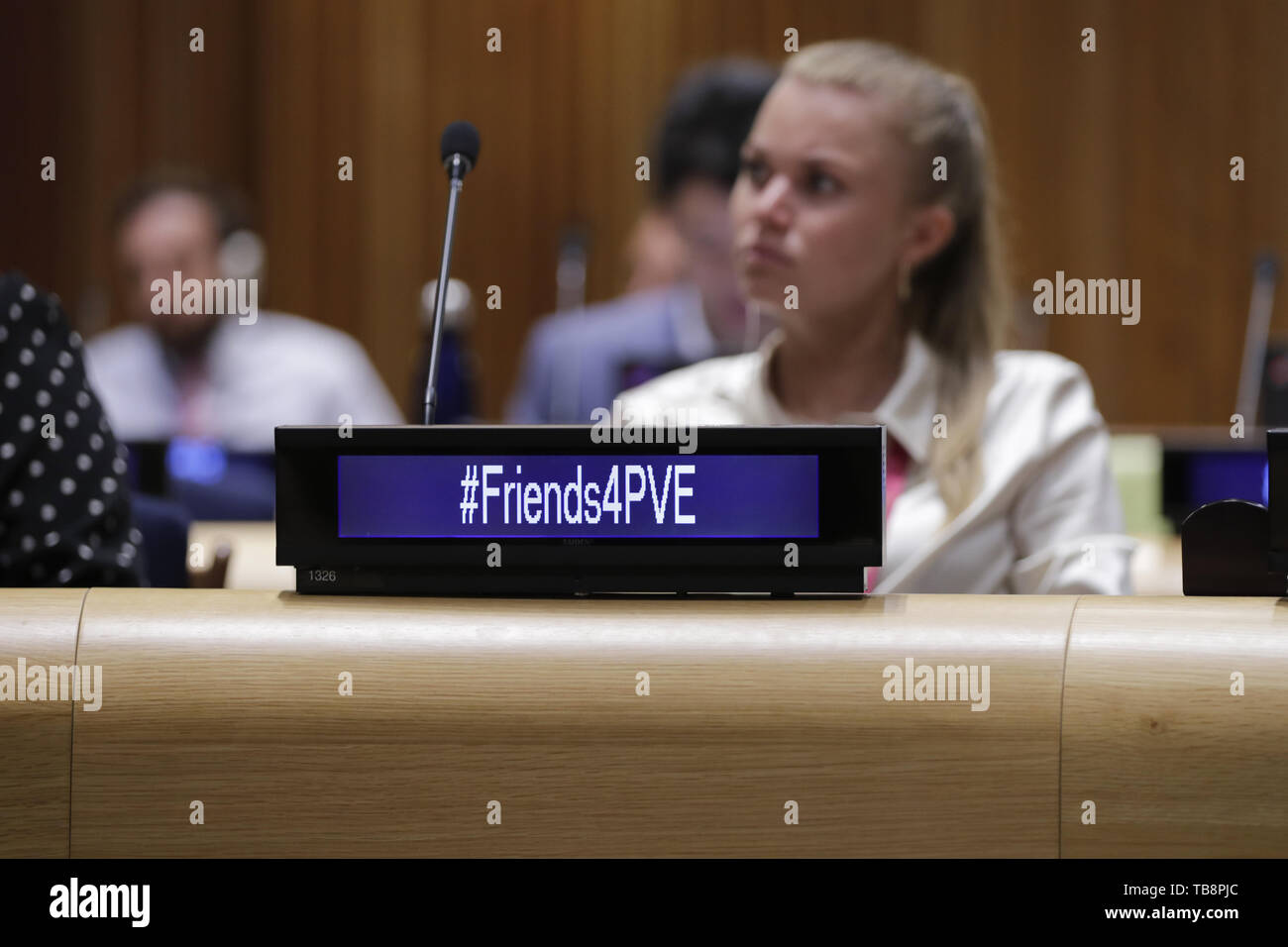 New York, NY, STATI UNITI D'AMERICA. Il 30 maggio 2019. Nazioni Unite, New York, Stati Uniti d'America, 30 maggio 2019 - Evento speciale a tema Right-Wing violento estremismo: prevenzione e risposta organizzata dal gruppo di amici di prevenire l'estremismo violento oggi presso la sede delle Nazioni Unite a New York.Foto: Luiz Rampelotto/EuropaNewswire.Photo credit obbligatorio. Credito: Luiz Rampelotto/ZUMA filo/Alamy Live News Foto Stock