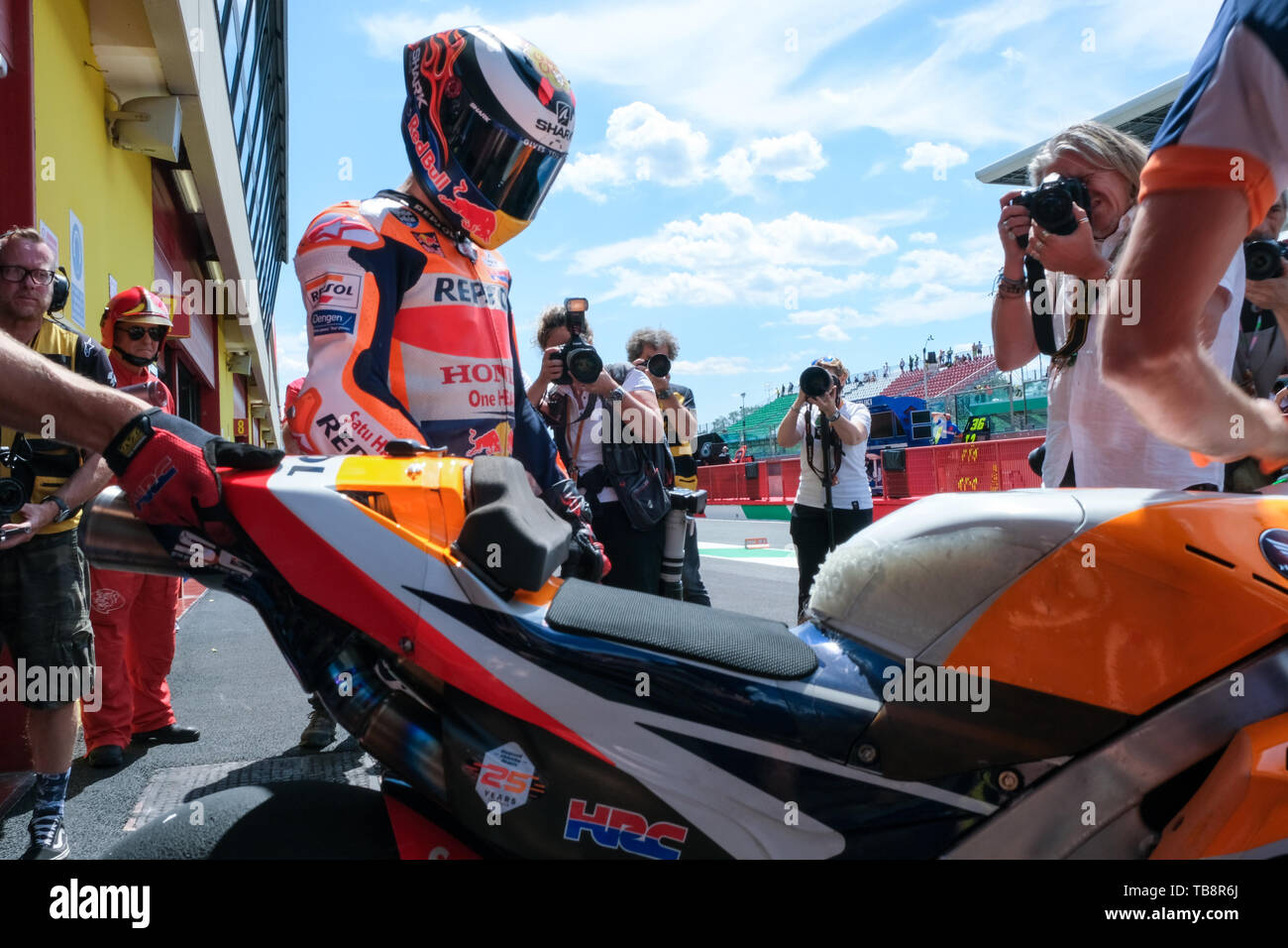 Mugello, Italia. 31 Maggio, 2019. Motori: Grand Prix d'Italia. 99 Jorge Lorenzo ai box Credit: Indipendente Agenzia fotografica/Alamy Live News Foto Stock