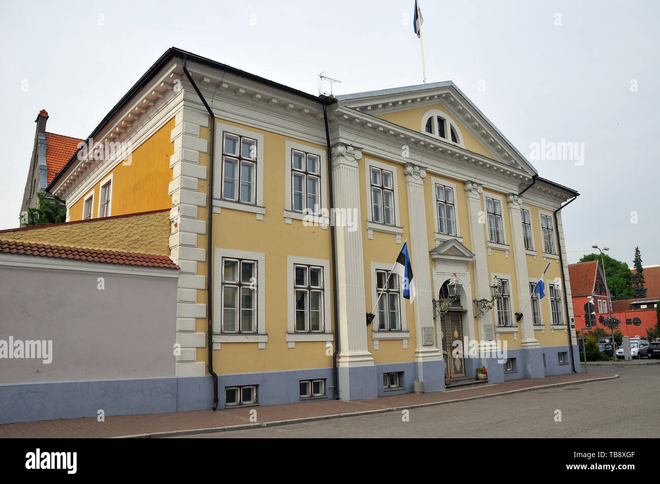 Town Hall, Pärnu, Estonia Foto Stock