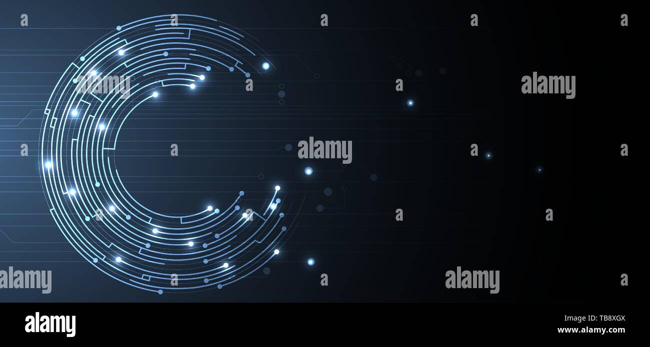 Struttura astratta circuito tecnologia computer background aziendale Illustrazione Vettoriale