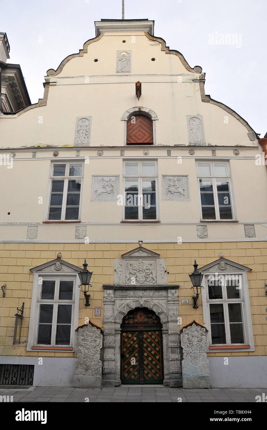 Casa delle Teste Nere della società, Tallinn, Estonia Foto Stock