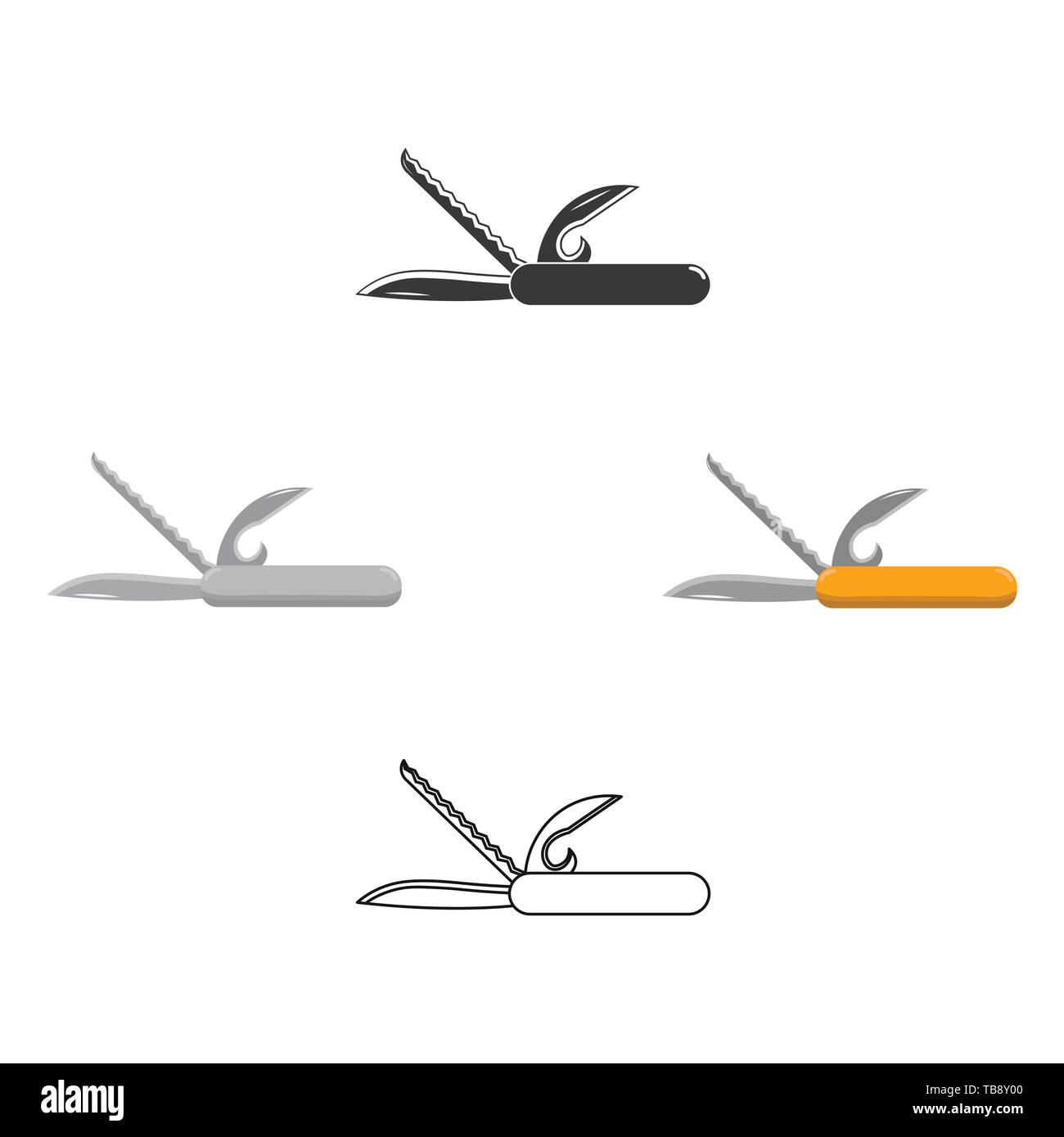 Avventura,app,sfondo,blade,camp,campfire,camping,cartoon,Black,compact,concetto,taglio,design,l'elemento,attrezzature,forest,graphic,grigio, escursione,escursioni,holiday,icona,immagine,isolato,kit,coltello,logo,metalli,multi,multifunctional,natura,apriporta,all'aperto,parco,TASCA,servizio,Sharp,segno,l'acciaio,l'estate,swiss,il simbolo,l'attrezzo,turismo,tourist,corsa,vettore,web,bianco vettori vettore , Illustrazione Vettoriale