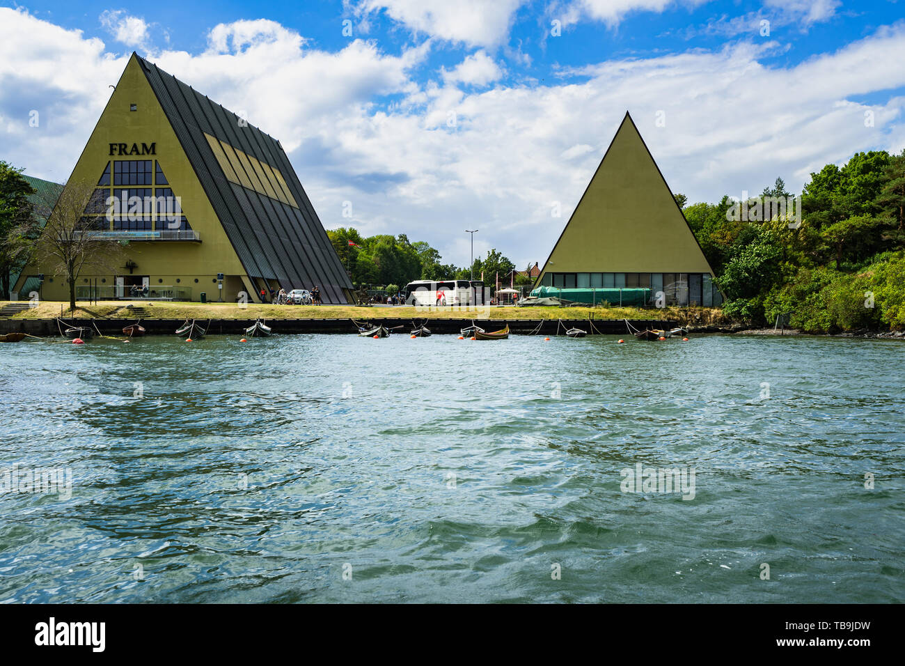 Museo Fram (Frammuseet) è il museo norvegese di esplorazione polare ed è situato nella penisola di Bygdoy, Oslo, Norvegia Foto Stock