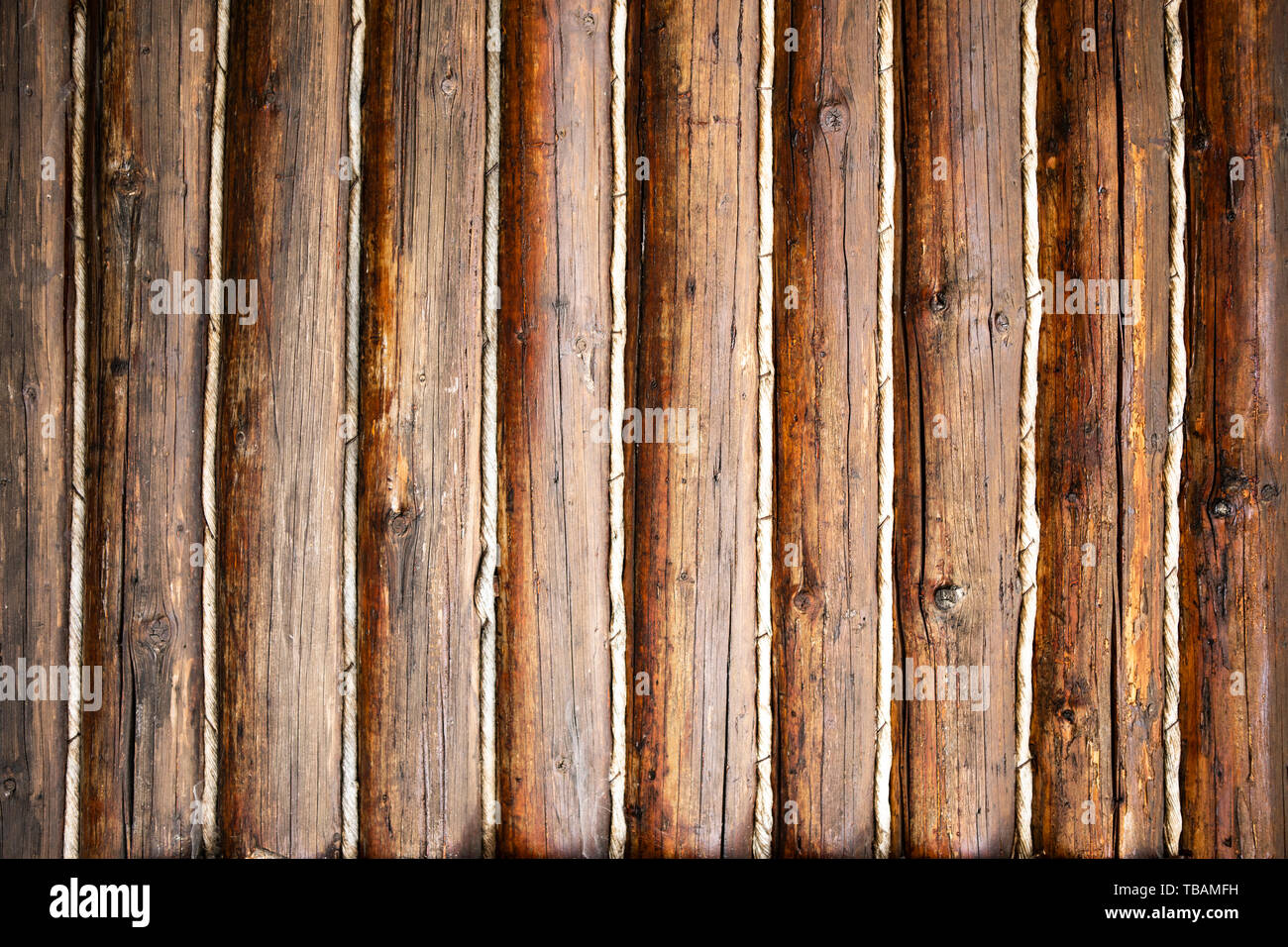 Vecchio legno verticale texture di sfondo. Foto Stock