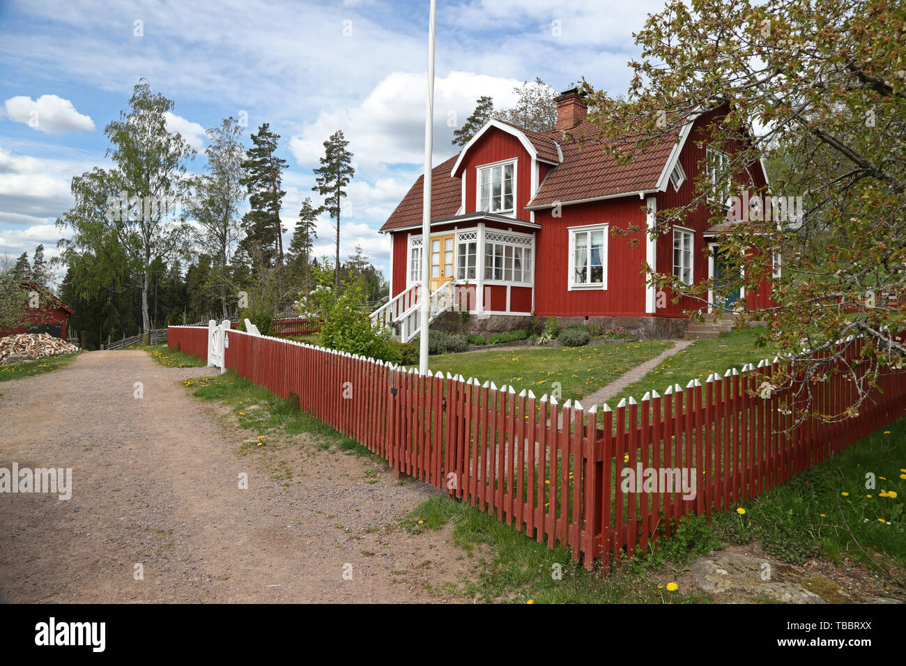 Katthult, noto da Astrid Lindgren di libri. Katthult è il nome della fattoria dove la fittizia figura Emil in Lönneberga vissuto Foto Stock