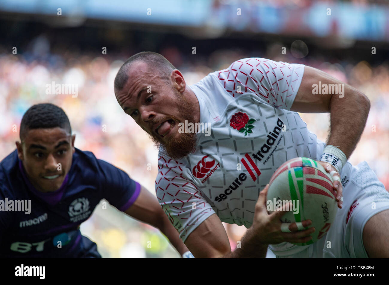 Twickenham, Inghilterra, 25 maggio 2019 HSBC London Sevens, RFU Rugby Stadium, Surrey, Regno Unito, © Peter SPURRIER Intersport immagini, Foto Stock