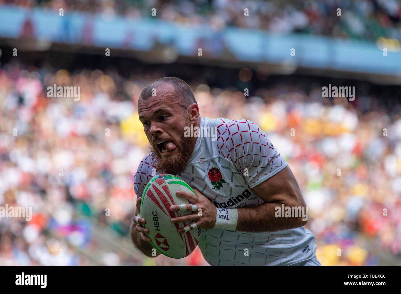 Twickenham, Inghilterra, 25 maggio 2019 HSBC London Sevens, RFU Rugby Stadium, Surrey, Regno Unito, © Peter SPURRIER Intersport immagini, Foto Stock