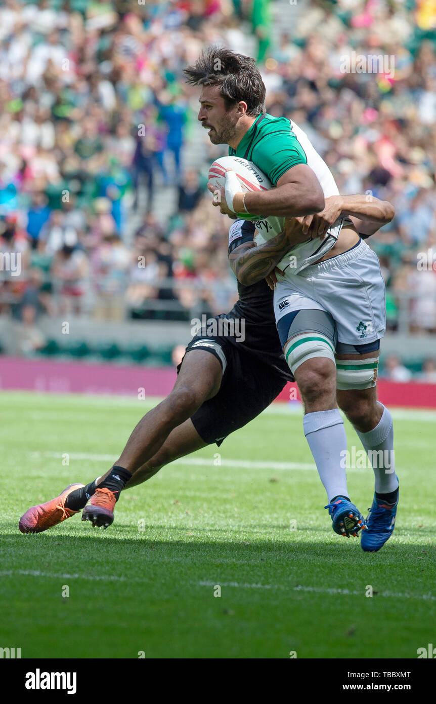 Twickenham, Inghilterra, 25 maggio 2019 HSBC London Sevens, RFU Rugby Stadium, Surrey, Regno Unito, © Peter SPURRIER Intersport immagini, Foto Stock