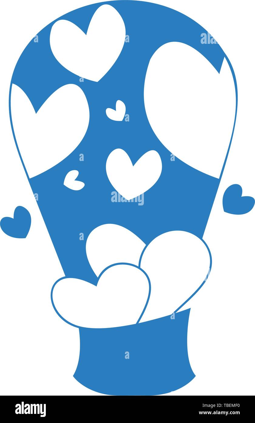 Amore trofeo icona glifo blu - Amore trofeo illustrazione Illustrazione Vettoriale