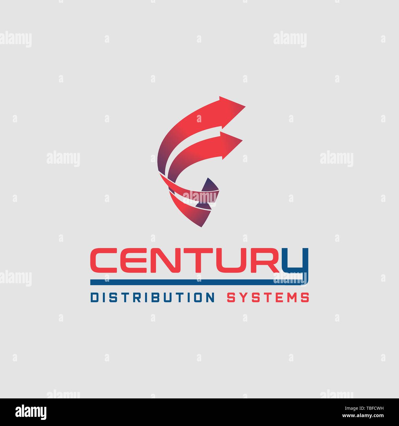 Collegare è un logo astratto ma può essere utilizzato anche come la lettera C logo. Il suo design è semplice e facile da configurare Illustrazione Vettoriale