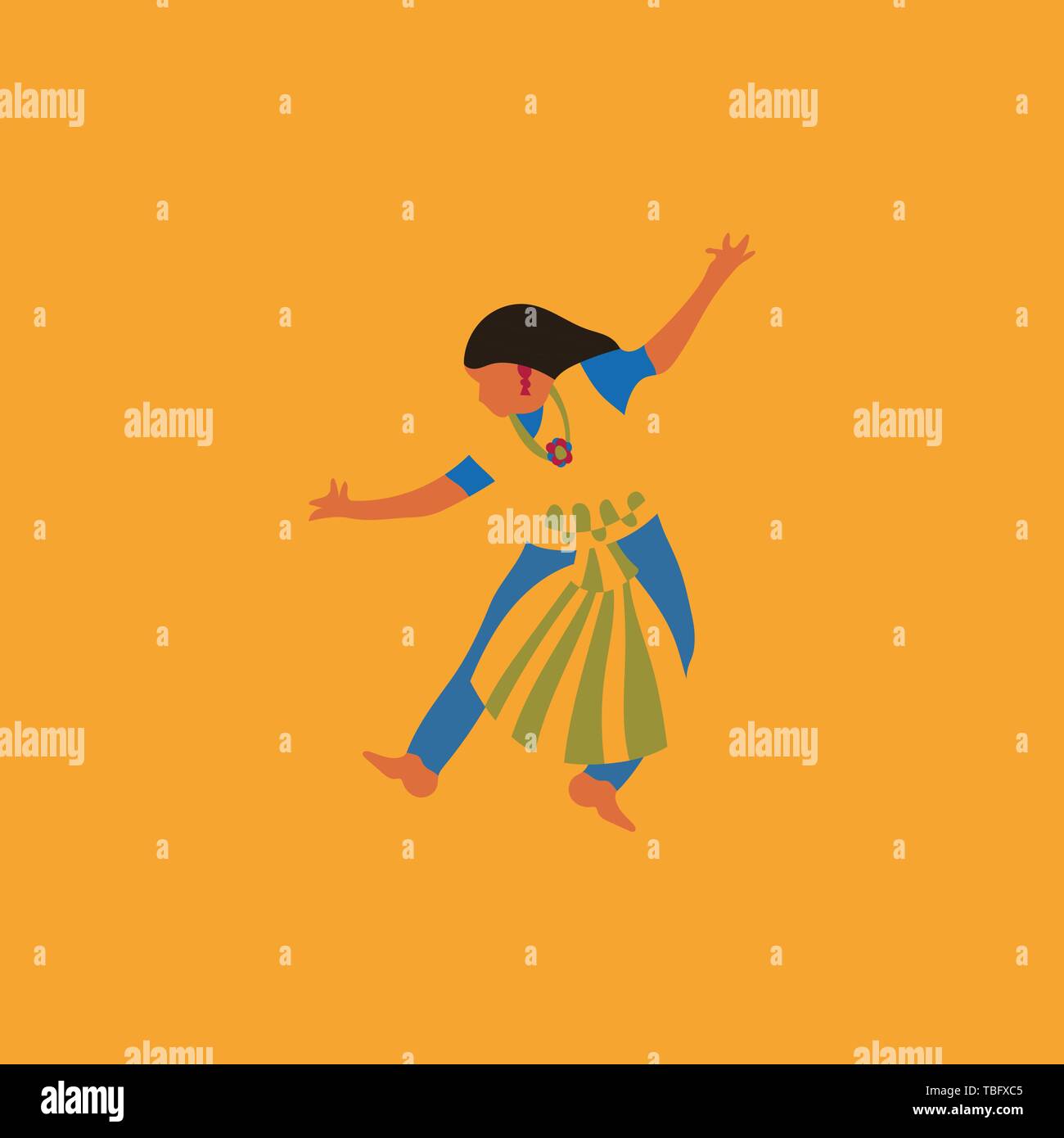 La danza classica donna illustrazione vettoriale Illustrazione Vettoriale