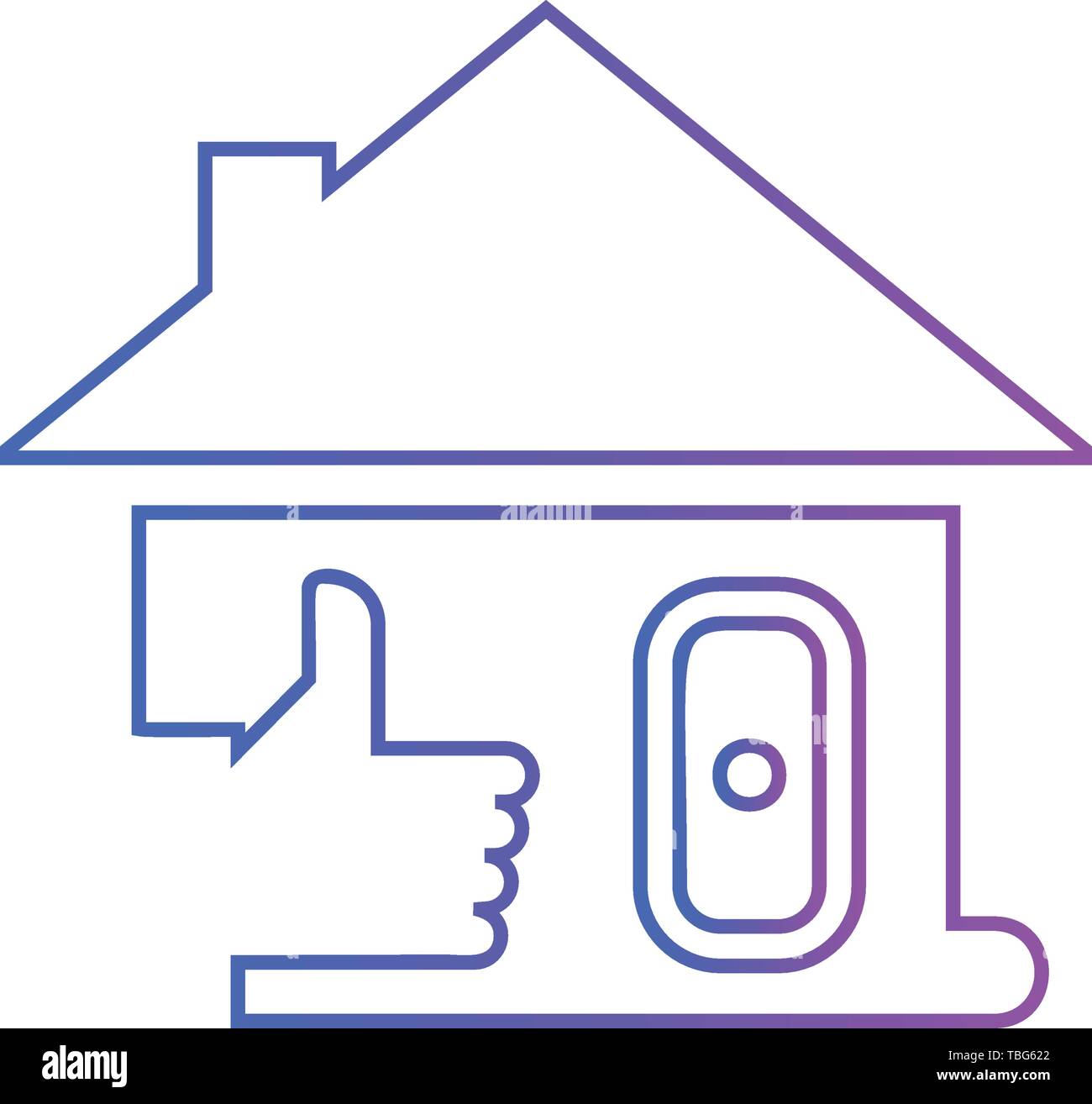 Icona di Casa - Home come segno Illustrazione Vettoriale