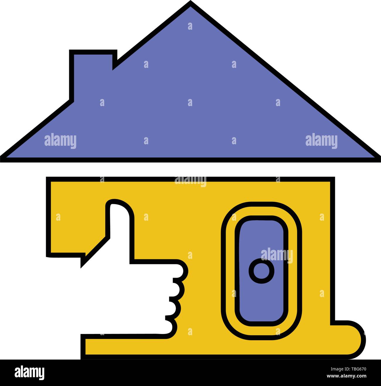 Icona di Casa - Home come segno Illustrazione Vettoriale