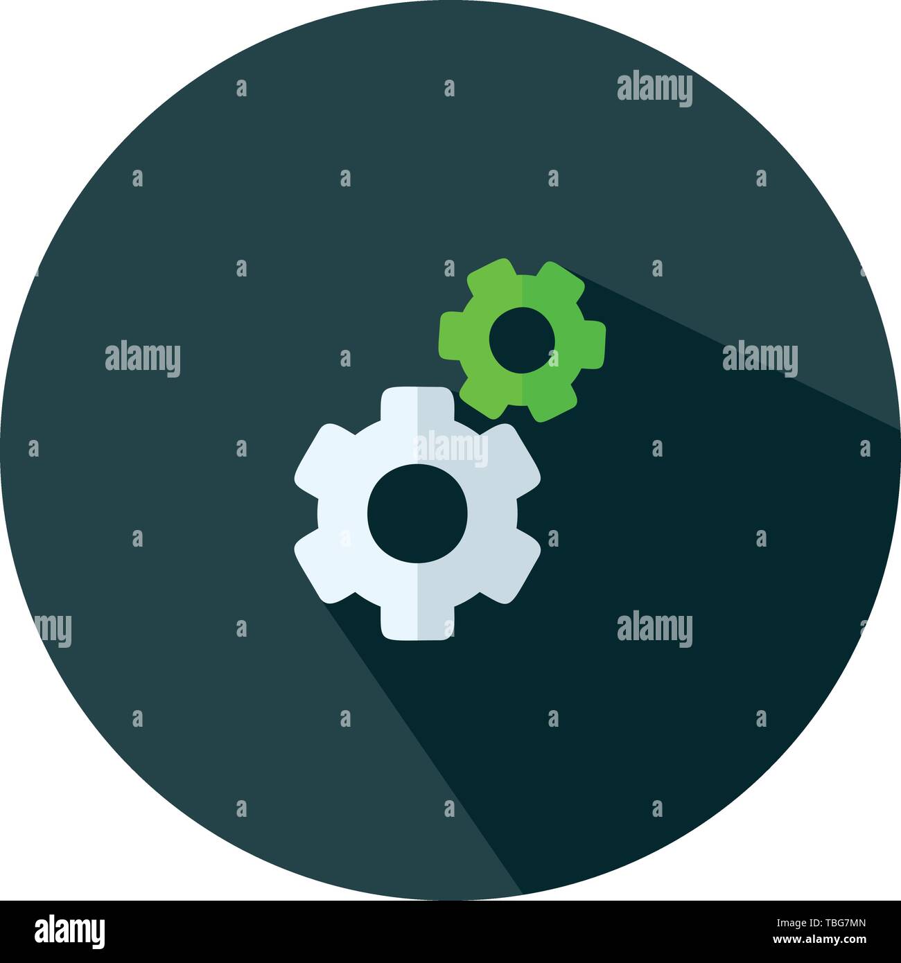 Icona di ingegneria vettore - impostazione piatta illustrazione vettoriale Illustrazione Vettoriale