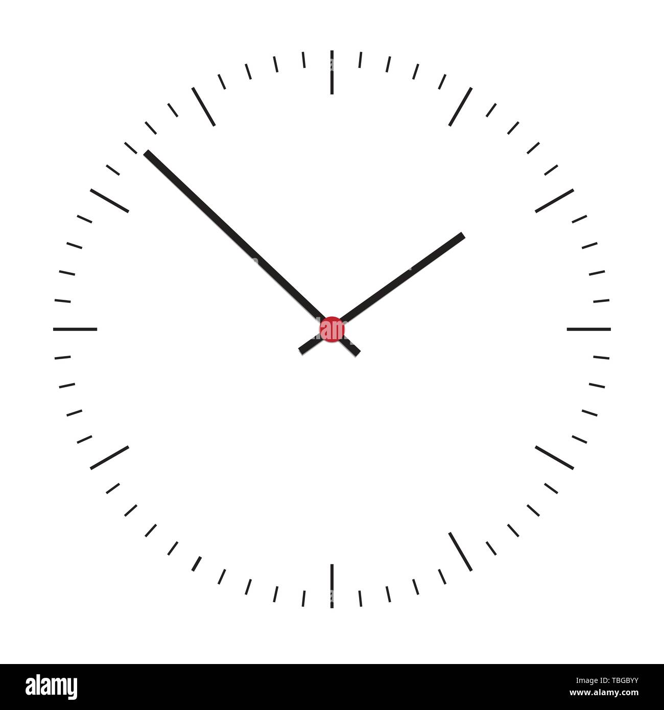 Illustrazione realistica di un orologio e di un centro di rosso. Isolato su sfondo bianco - vettore Illustrazione Vettoriale Illustrazione realistica di un orologio e di un centro di rosso. Isolato su sfondo bianco - vettore Illustrazione Vettoriale