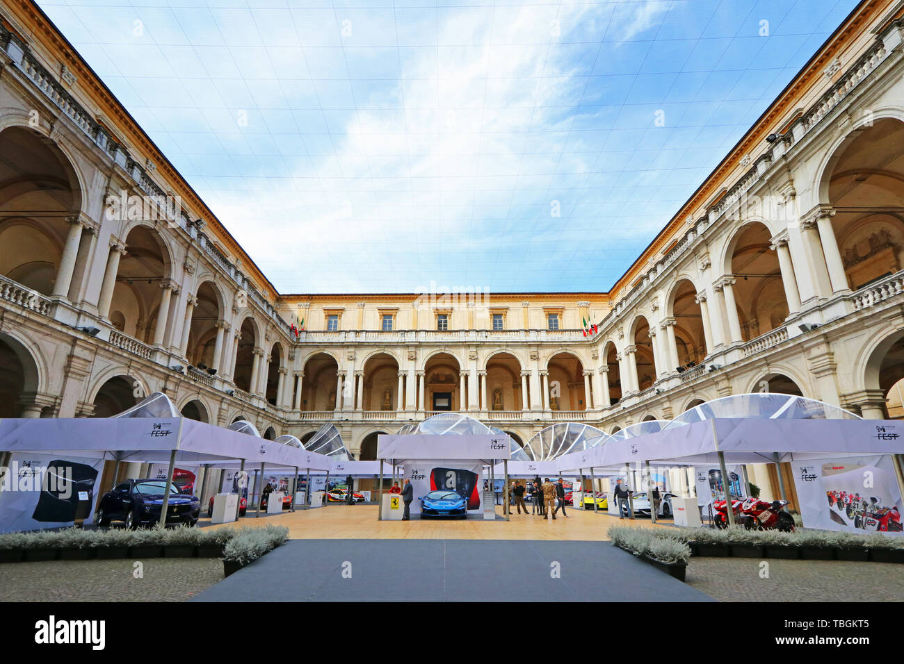 MODENA, Italia, Maggio 2019 - Motor Valley Fest mostra, Ferrari F8 Omaggio dettaglio Foto Stock