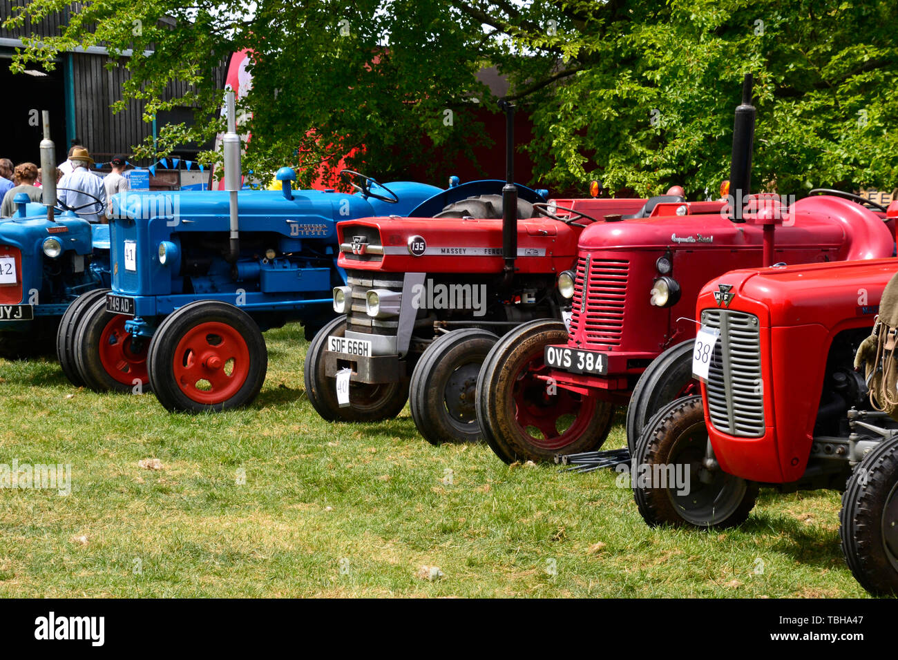 Patrimonio di trattori e attrezzature agricole a Bledlow Paese mostrano il 1 giugno 2019. Buckinghamshire, Inghilterra, Regno Unito Foto Stock