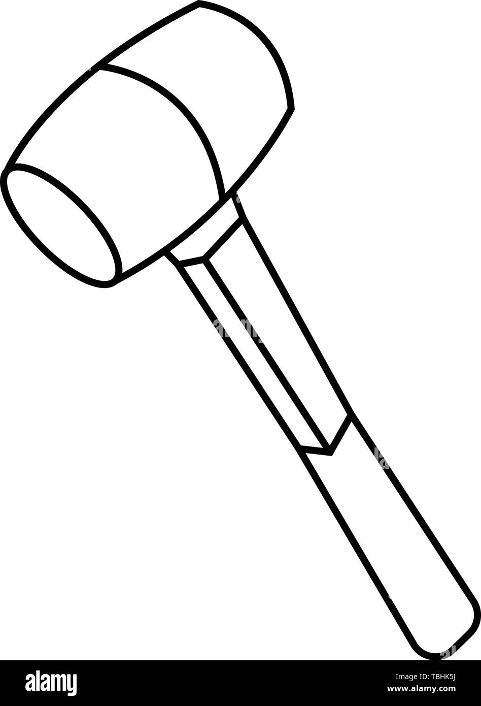 Martello icona segno - vettore Illustrazione Vettoriale