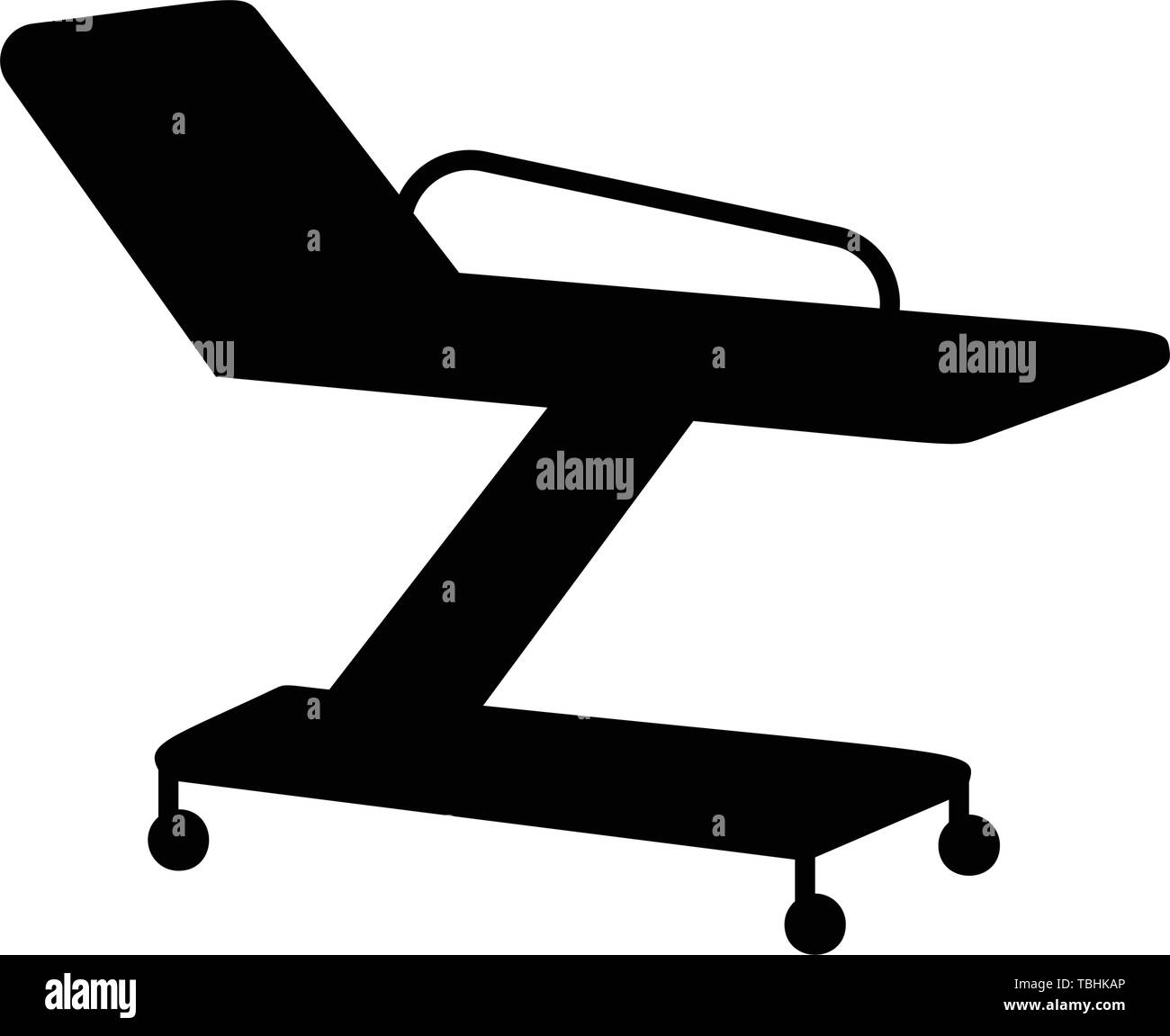 Letto di ospedale e l'elemento di trattamento - icona di stile glyph vettore nero - Vettore Illustrazione Vettoriale Letto di ospedale e l'elemento di trattamento - icona di stile glyph vettore nero - Vettore Illustrazione Vettoriale