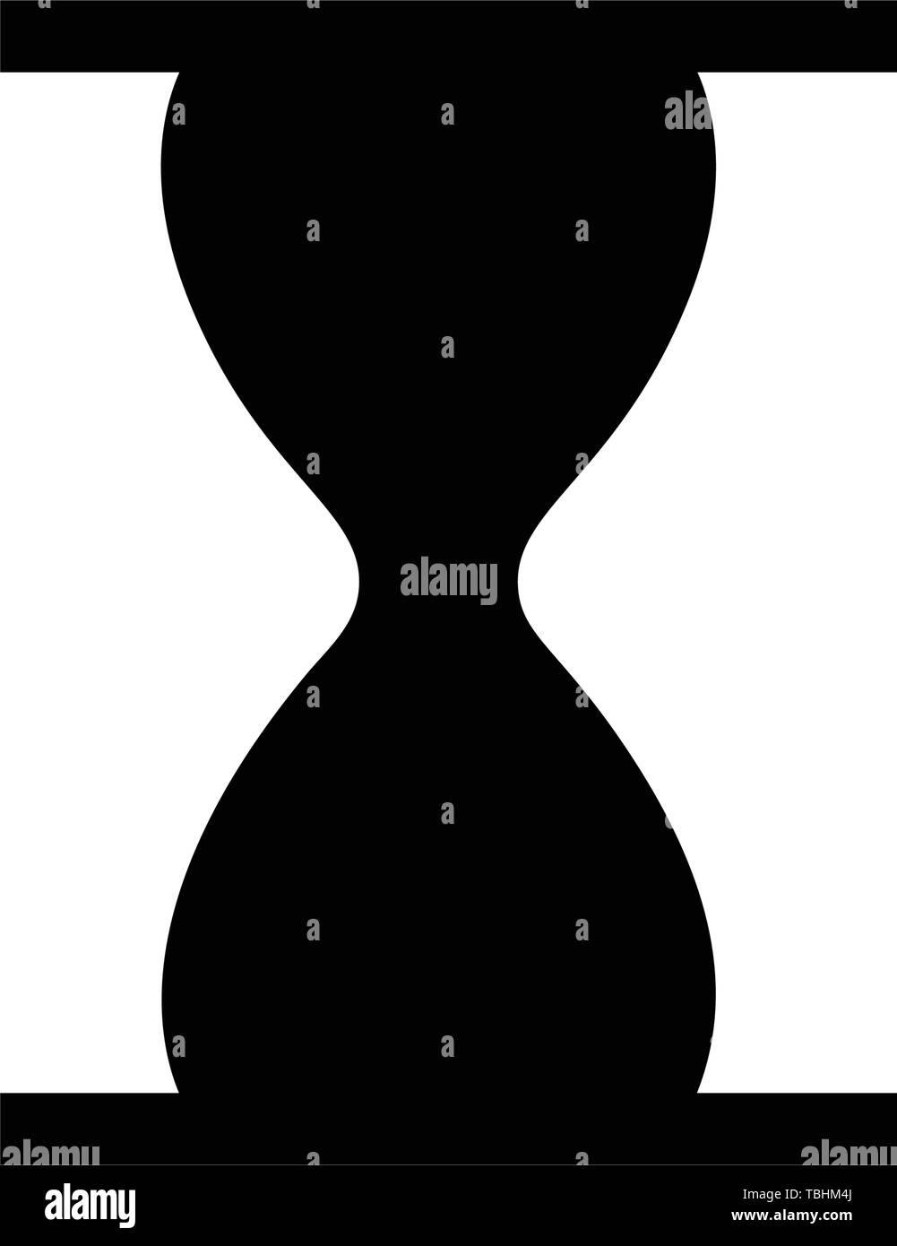 L'icona della clessidra vettore - Appartamento Illustrazione Vettoriale