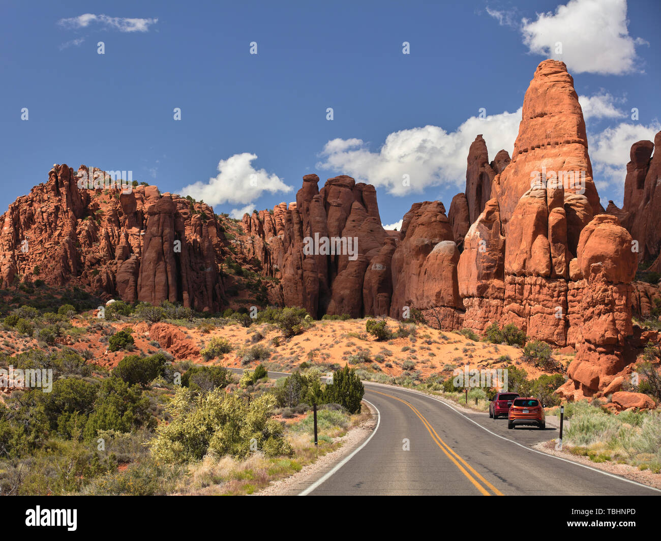 Parco Nazionale di Arches, Moab, Pagina, STATI UNITI D'AMERICA Foto Stock