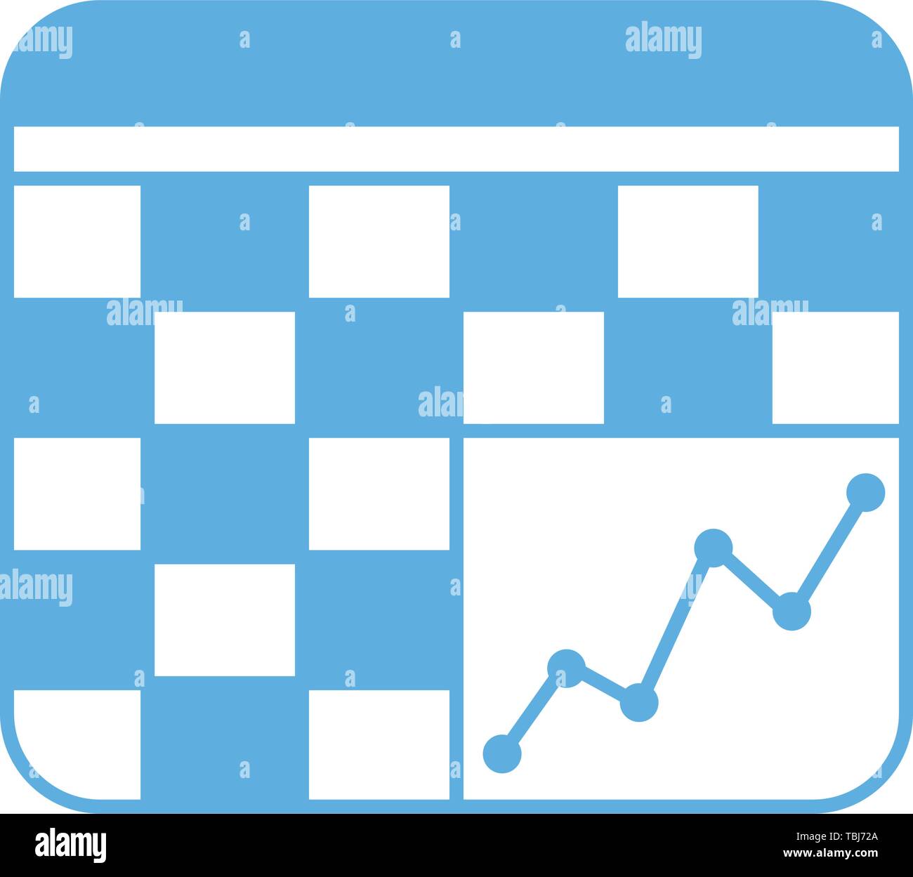 Grafico Tabella icona - vettore Illustrazione Vettoriale
