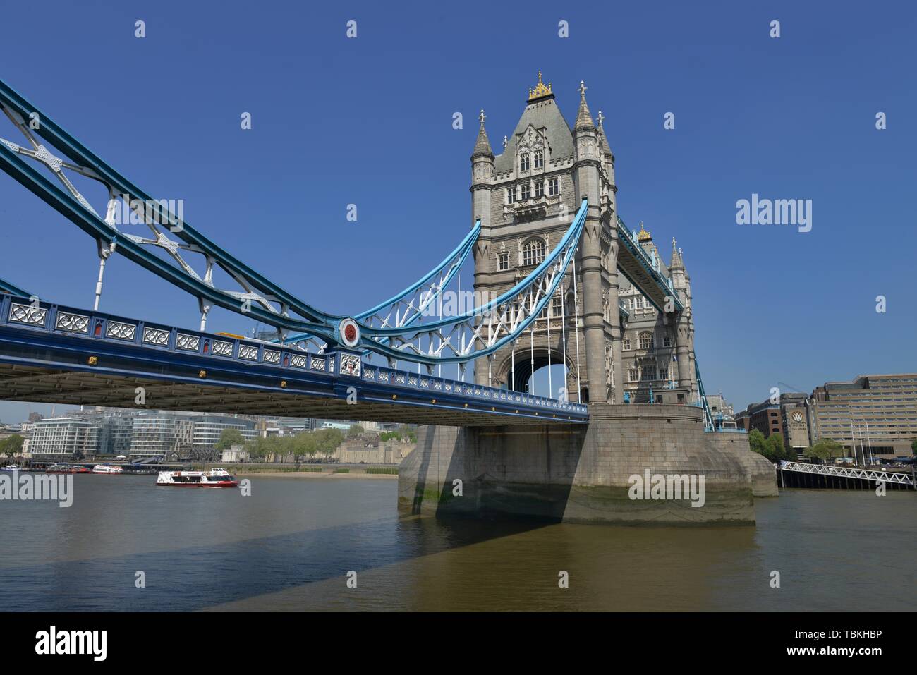 Il Tower Bridge di Londra, Inghilterra, Gran Bretagna Foto Stock