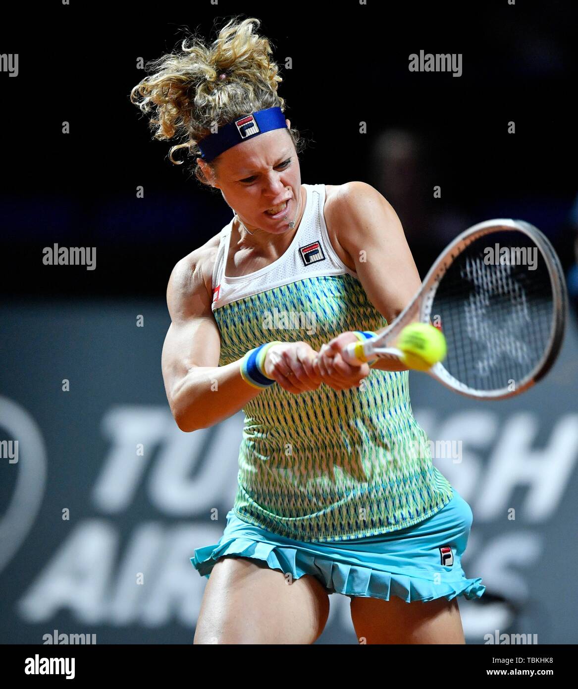 Giocatore di Tennis Laura Siegemund, Germania, Porsche Arena di Stoccarda, Baden-Württemberg, Germania Foto Stock