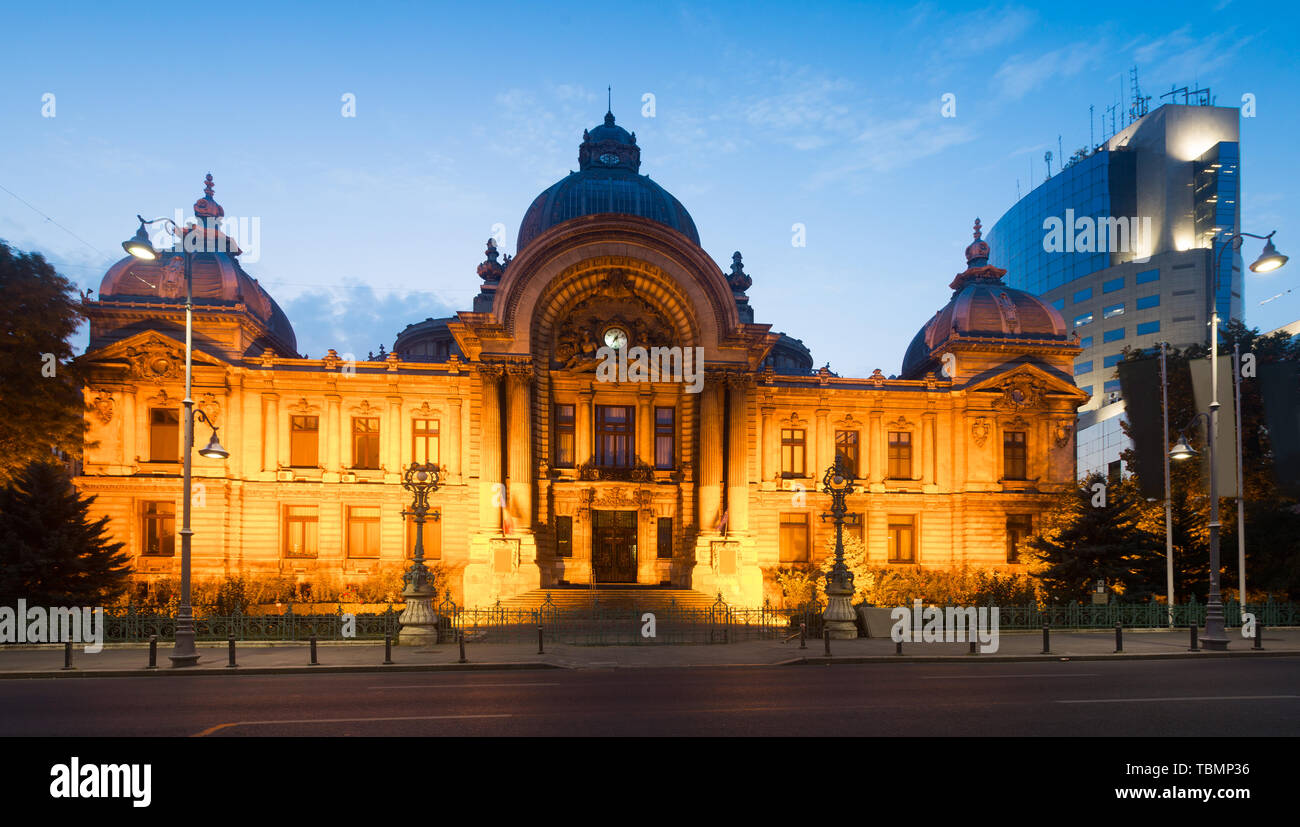 Palazzo dei depositi e delle partite in Bucarest, Romania Foto Stock