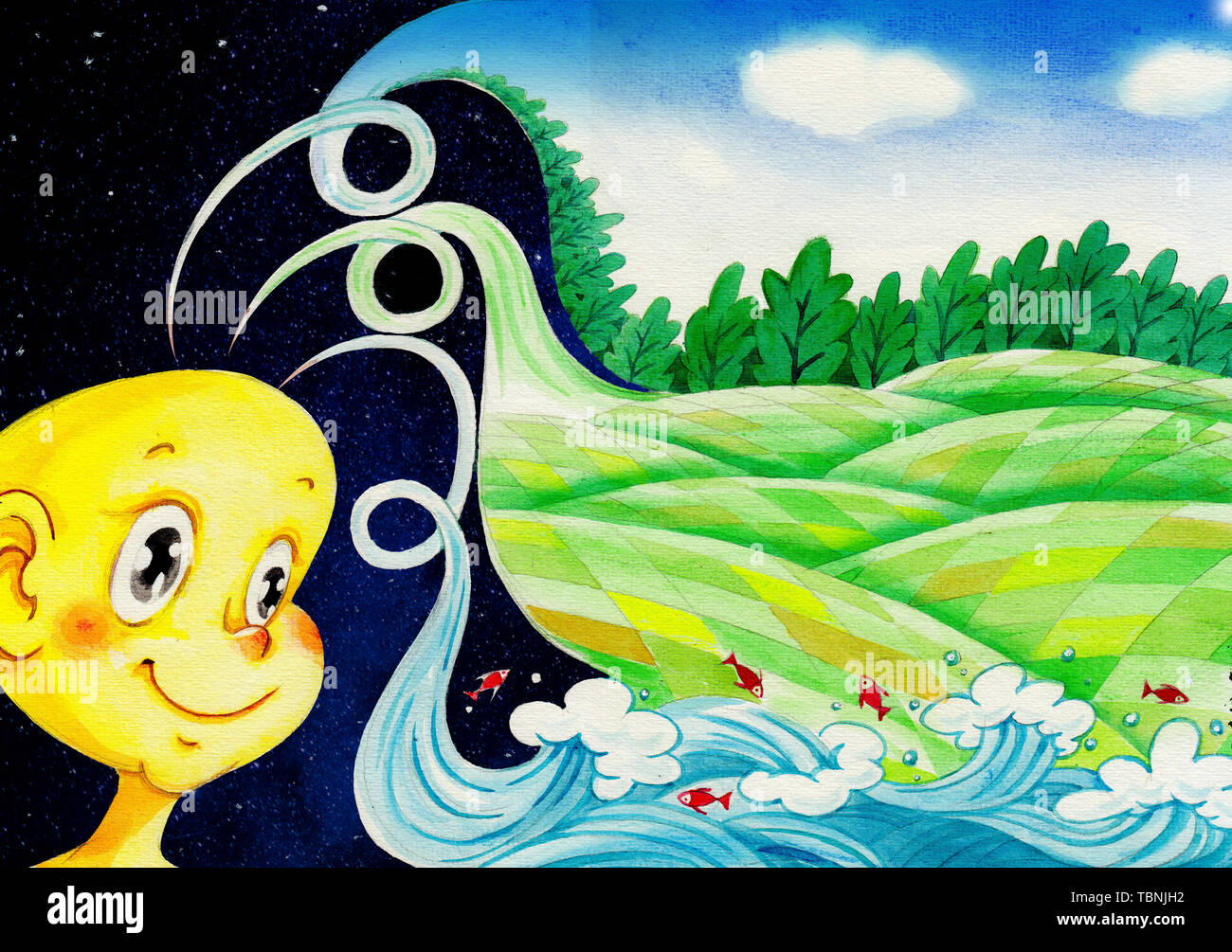 Un sogno che si avvera. Foto Stock