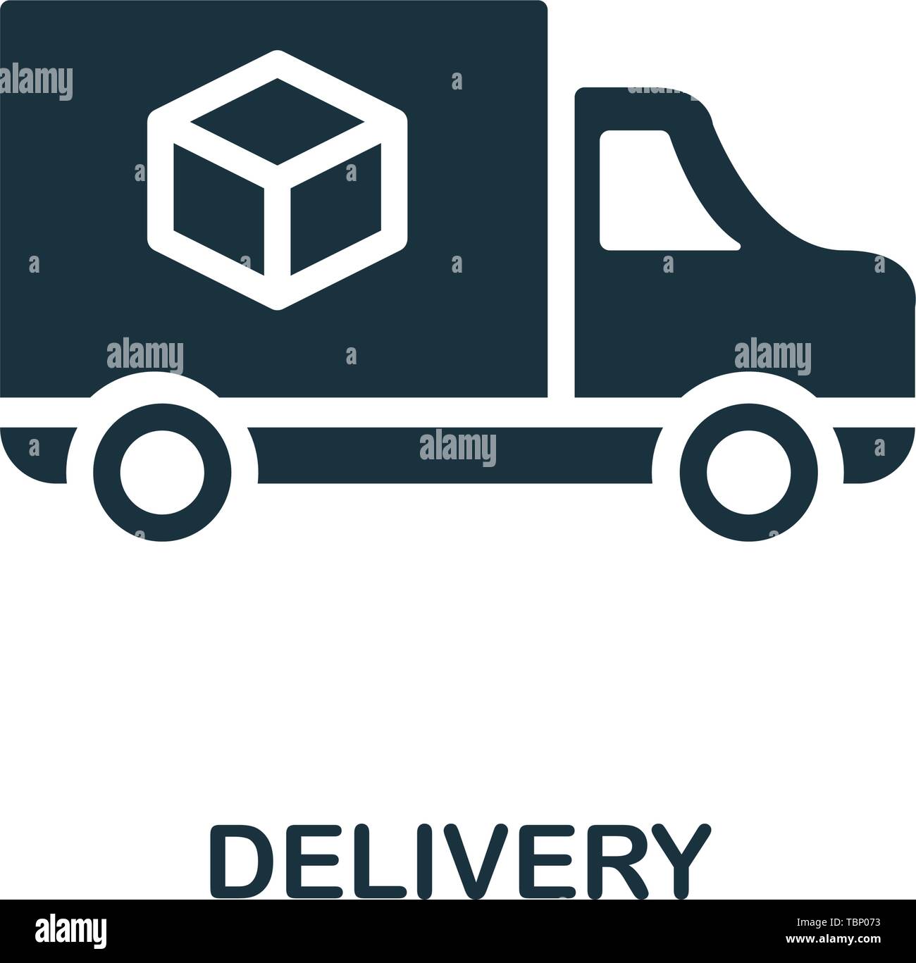 Icona di consegna. Design di elementi creativi dalla collezione di icone. Icona di pixel Perfect Delivery per web design, app, software, utilizzo della stampa Illustrazione Vettoriale