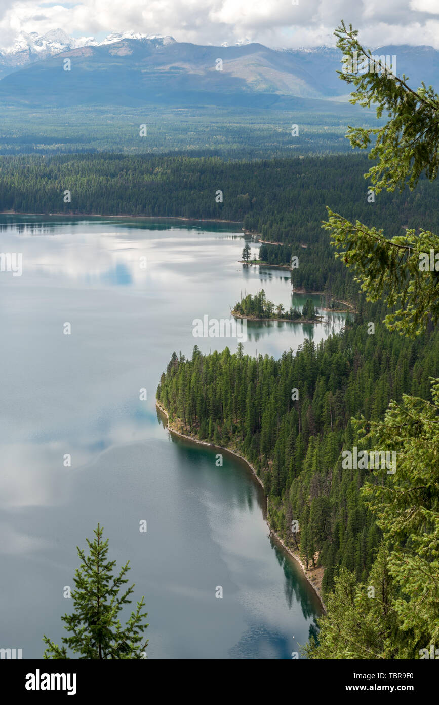 Vista panoramica del lago di Holland nel Montana Foto Stock