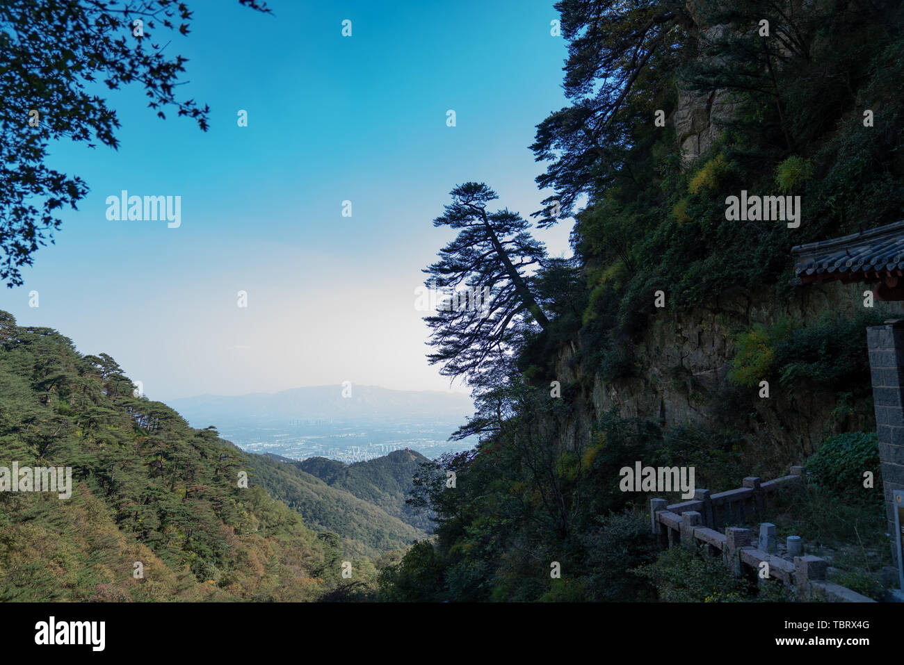 Il Monte Taishan Scenic Area Foto Stock