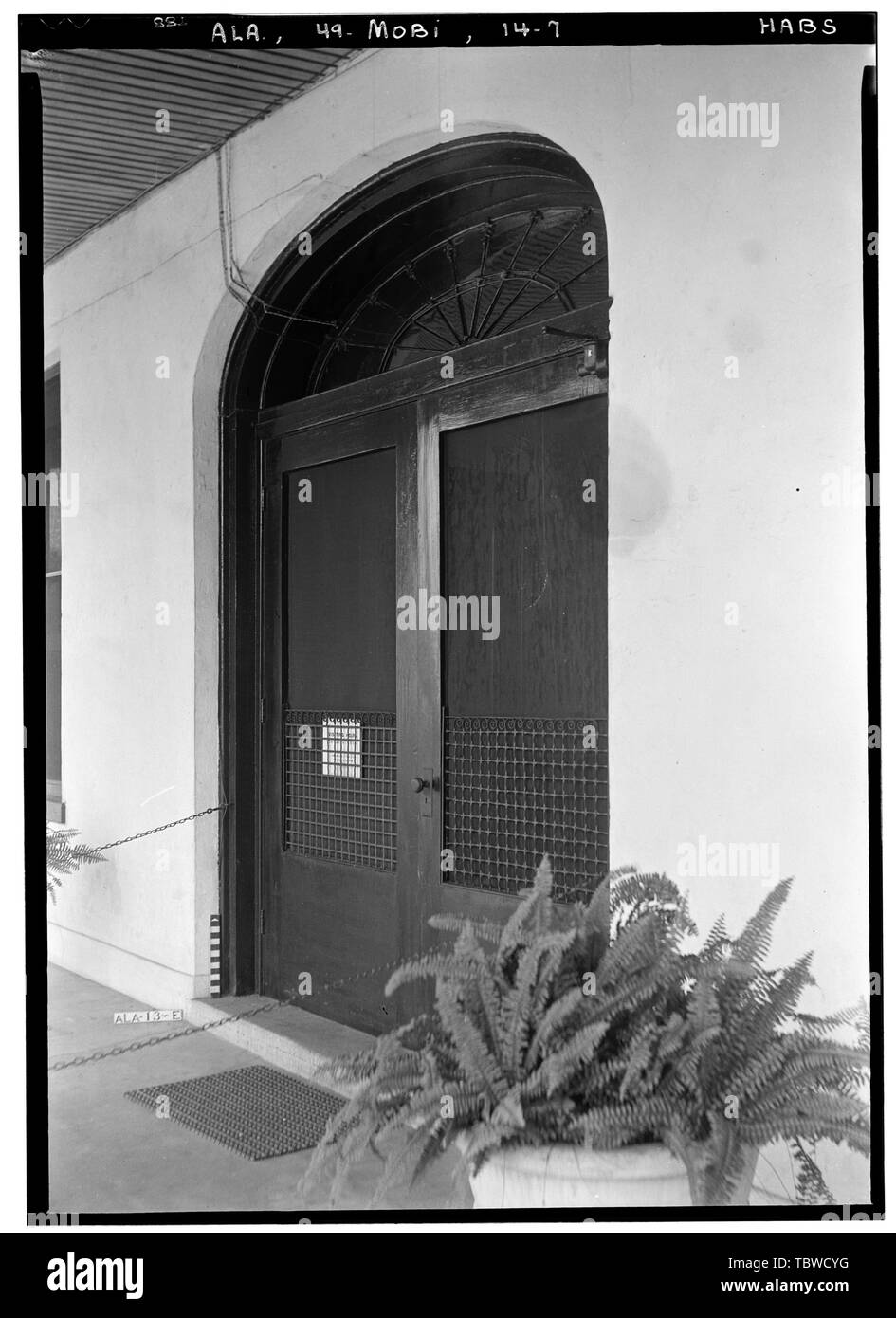Historic American Buildings Survey E. W. Russell, fotografo, 18 agosto 1936, INGRESSO PRINCIPALE, primo PIANO Old City Hospital, 900950 Saint Anthony Street, Mobile, Mobile County, Alabama Foto Stock