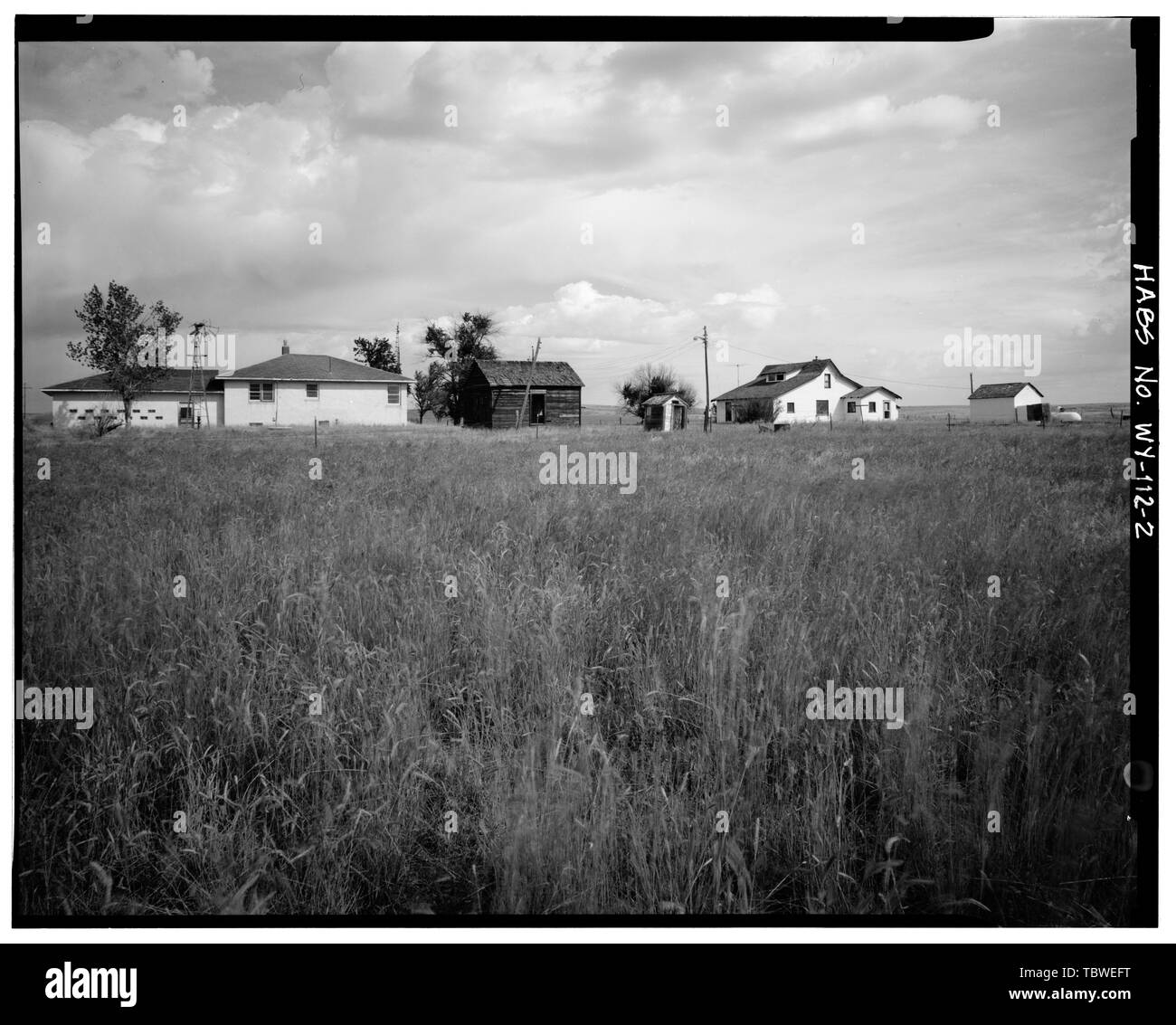 MAIN RANCH CASE, ANNESSI, VISTA A NORTH Dunlap Ranch, Gillette, Campbell County, Wyoming Dunlap, Charles Oscar Dunlap, William Oscar Donahoe, Jamie, trasmettitore Foto Stock