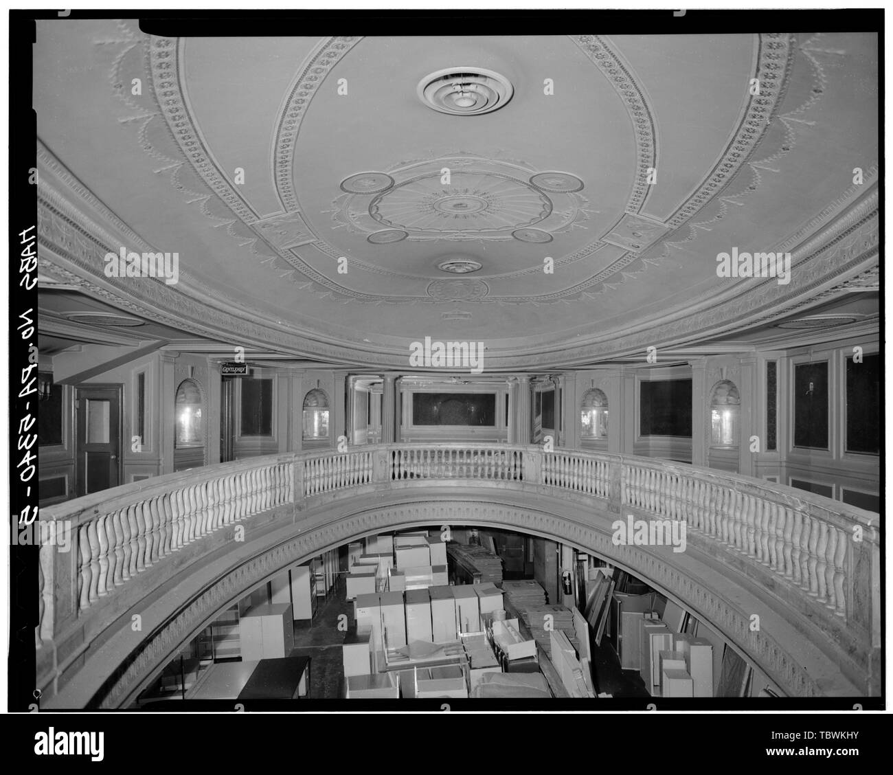 MEZZANINE, guardando verso sud Rialto Theatre, 943 Hamilton Mall, Allentown, Lehigh County, PA Foto Stock