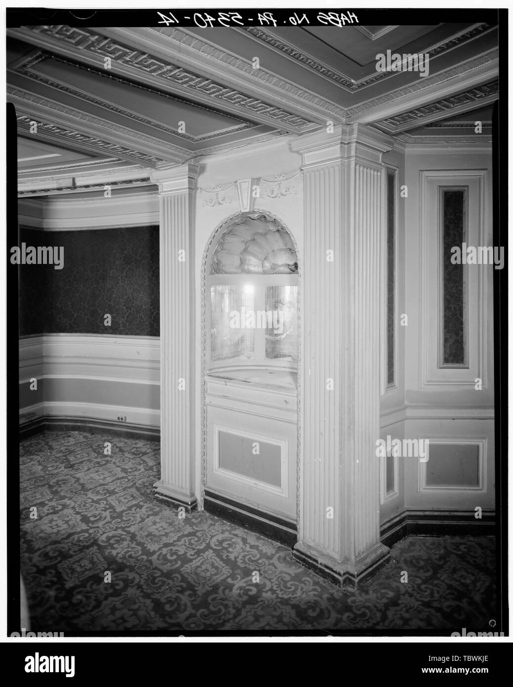 MEZZANINE, parete alcova Rialto Theatre, 943 Hamilton Mall, Allentown, Lehigh County, PA Foto Stock