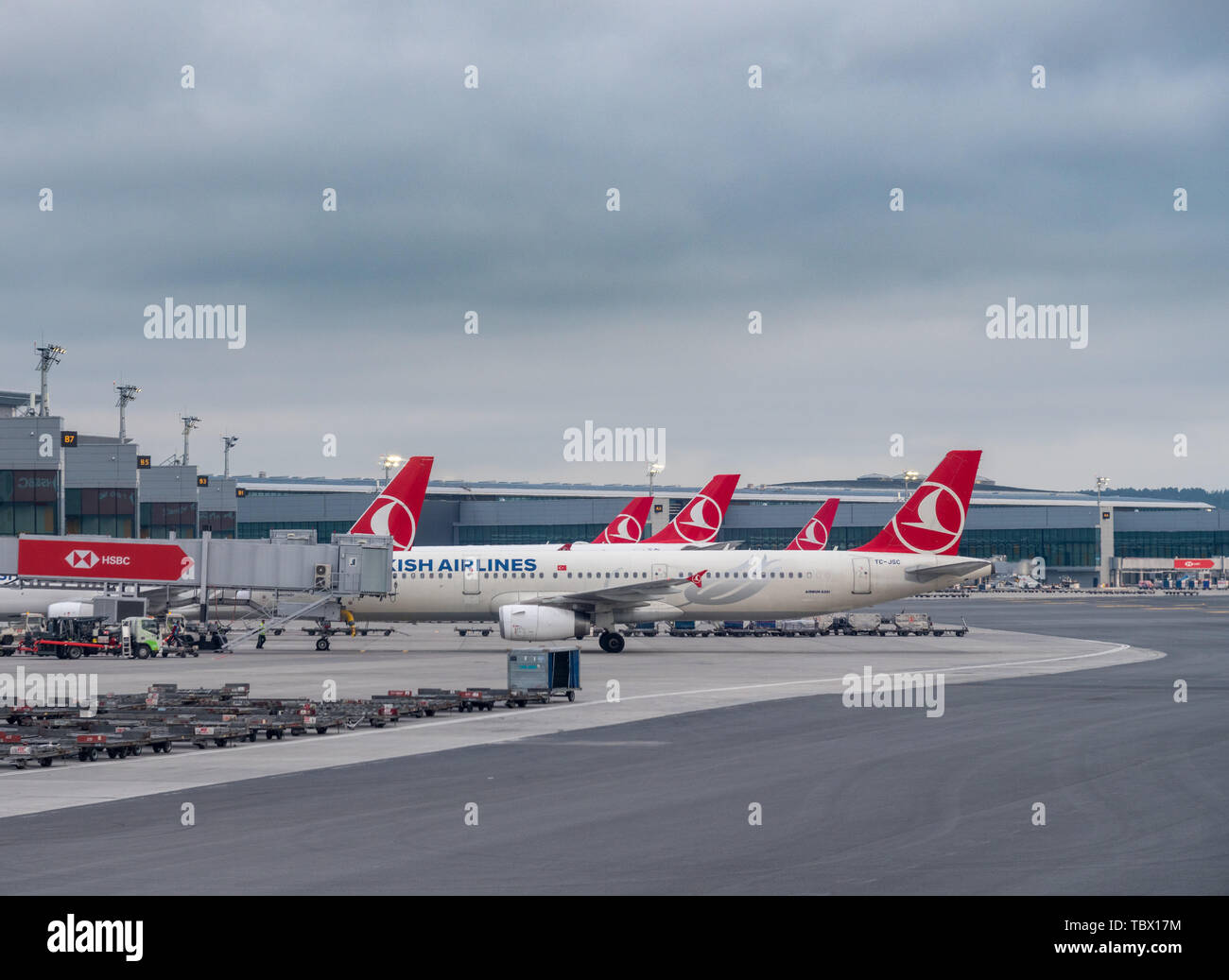 Il nuovo aeroporto di Istanbul in Turchia Foto Stock