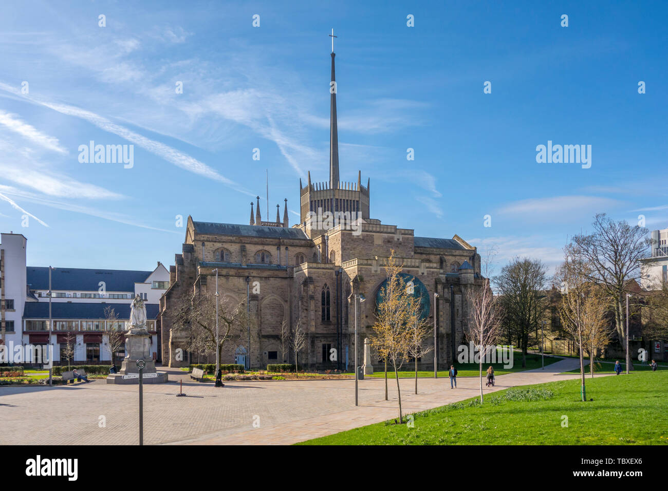 Blackburn cattedrale, Chiesa Cattedrale di Blackburn Santa Maria la Vergine con san Paolo, Lancashire, Regno Unito Foto Stock