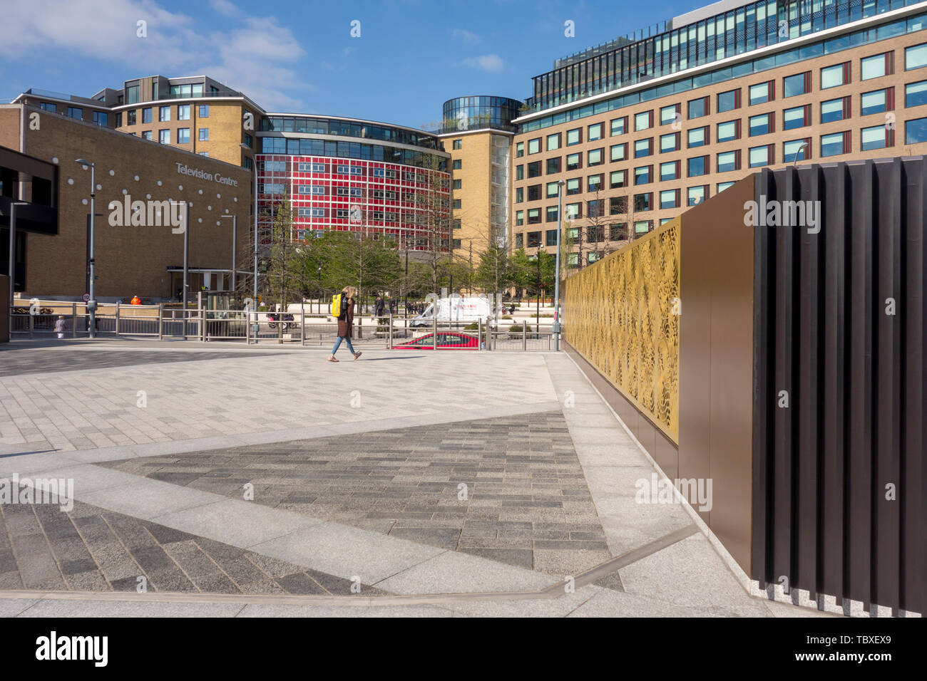 Nuovo sviluppo di Londra Appartamenti & Case all ex BBC Television Centre, Bianco City‎, London, Regno Unito Foto Stock