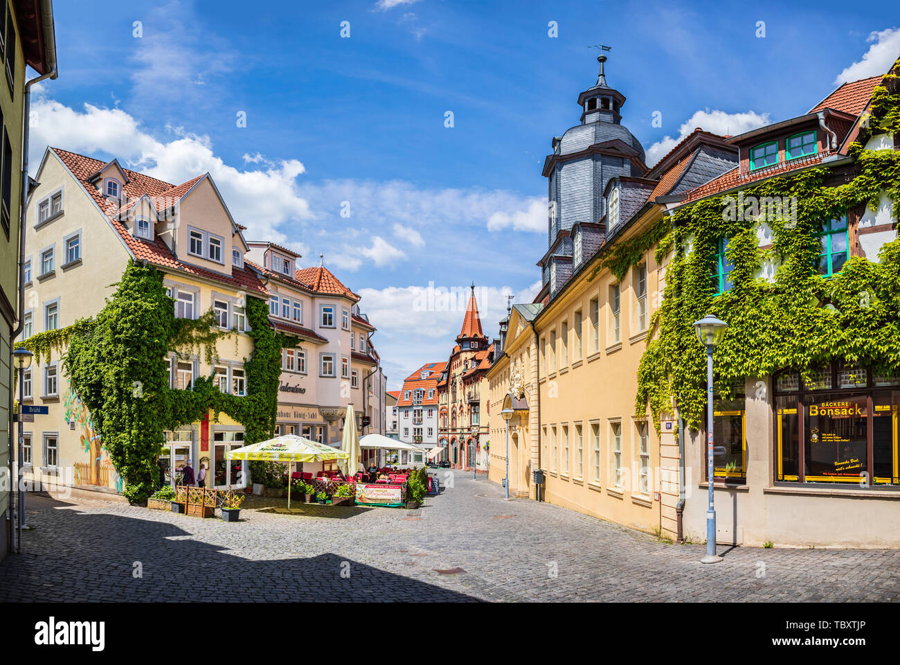 GOTHA, Germania - circa maggio, 2019: Townscape di Gotha in Turingia, Germania Foto Stock