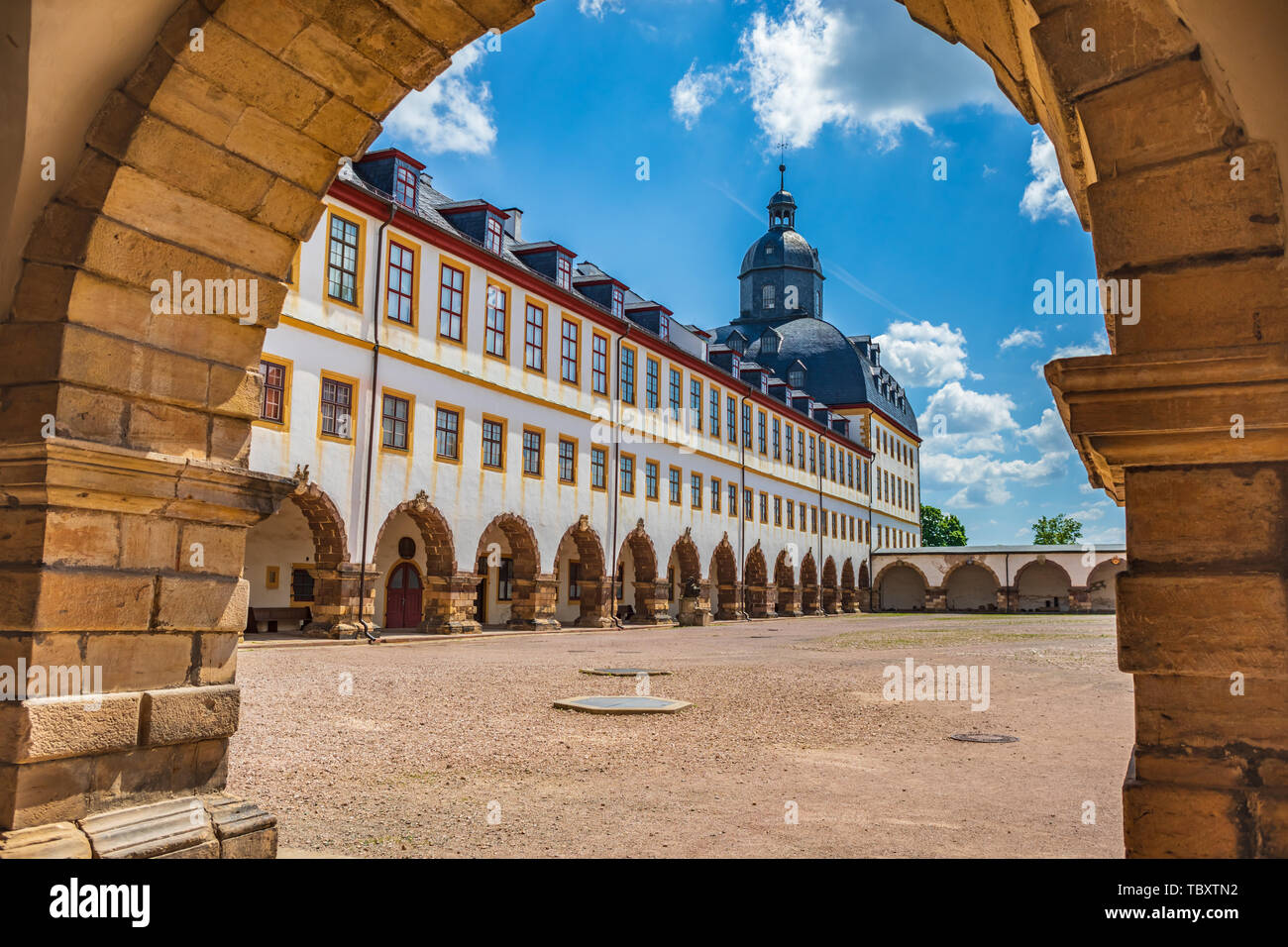 GOTHA, Germania - circa maggio, 2019: Schloss Friedenstein di Gotha in Turingia, Germania Foto Stock