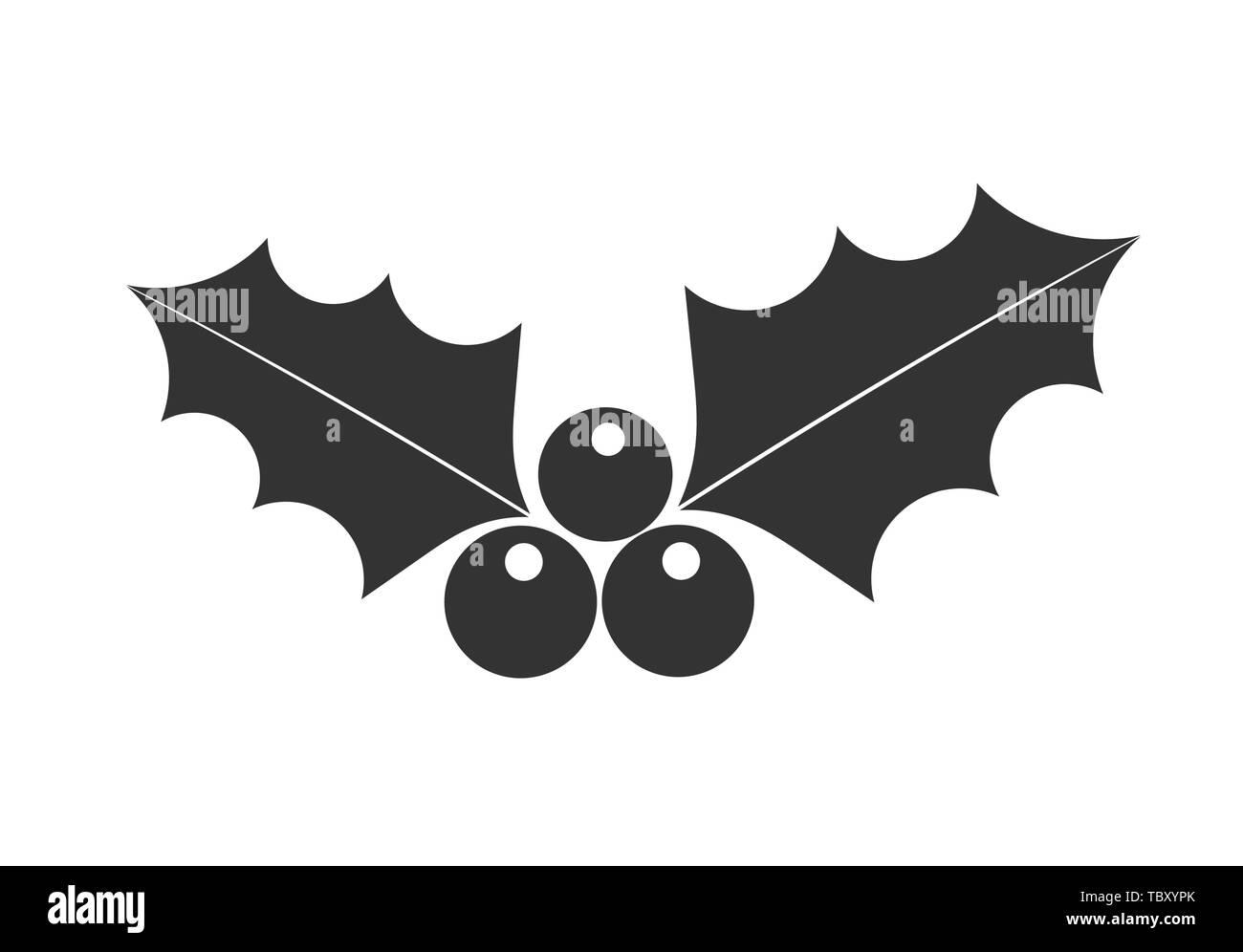 Holly berry icona. Illustrazione Vettoriale Illustrazione Vettoriale