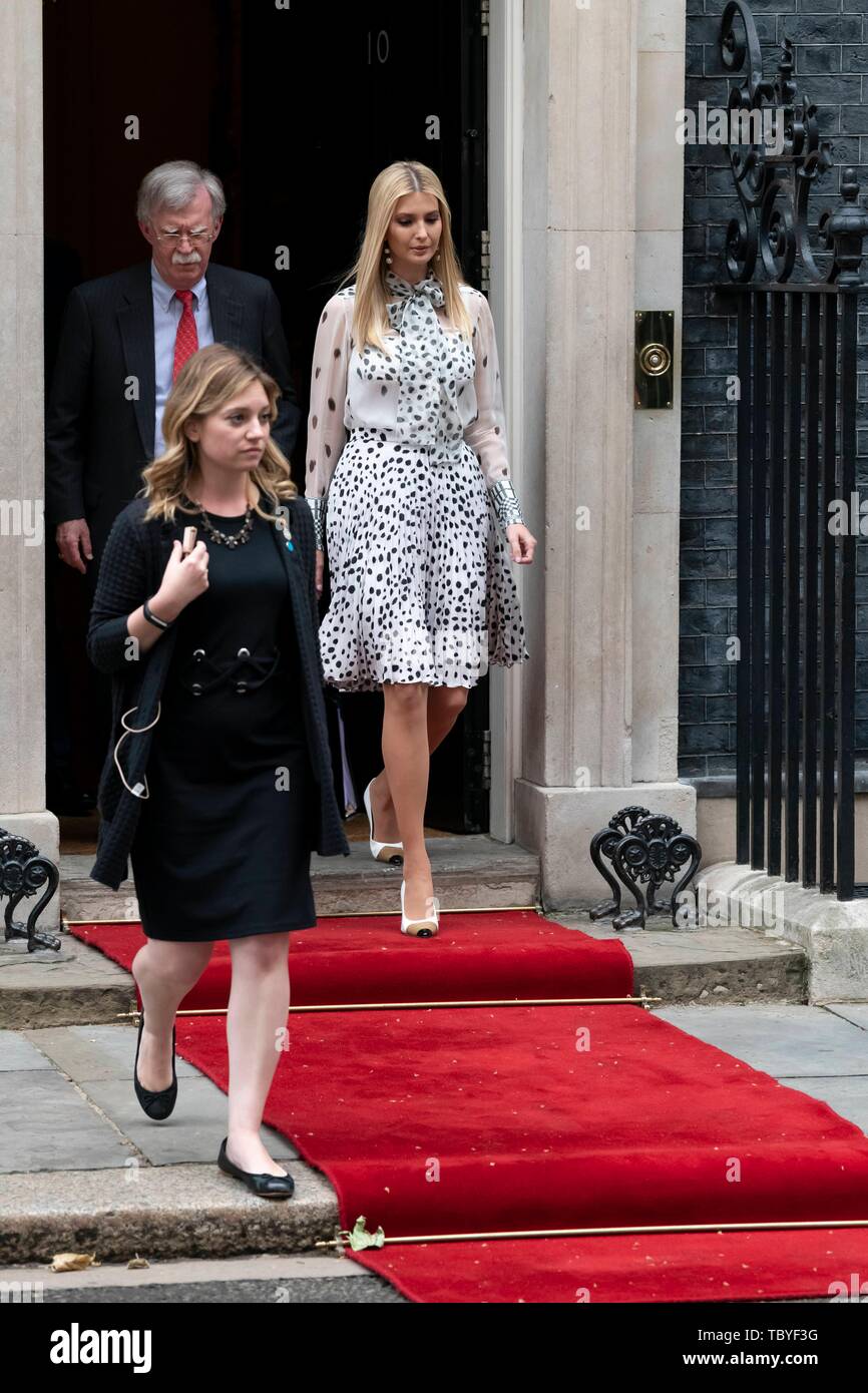 Londra, Regno Unito. 04 Giugno, 2019. Ivanka Trump visite 10 di Downing Street. Londra, Regno Unito. 04/06/2019 | Utilizzo di credito in tutto il mondo: dpa picture alliance/Alamy Live News Foto Stock